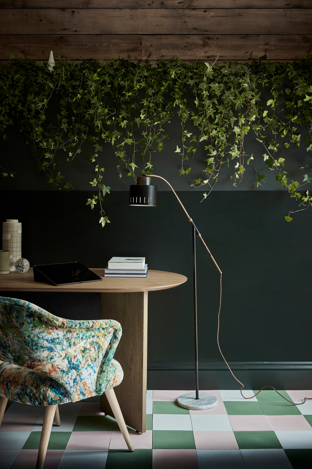 peinture little greene 216 obsidian green image