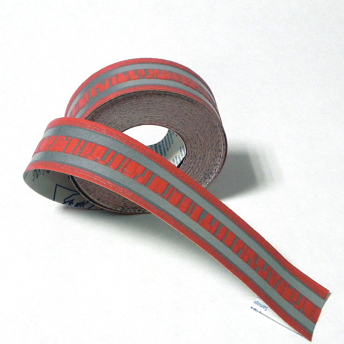 Galon Rayures rouge et argent - Collection Bordures & Galons de Montecolino