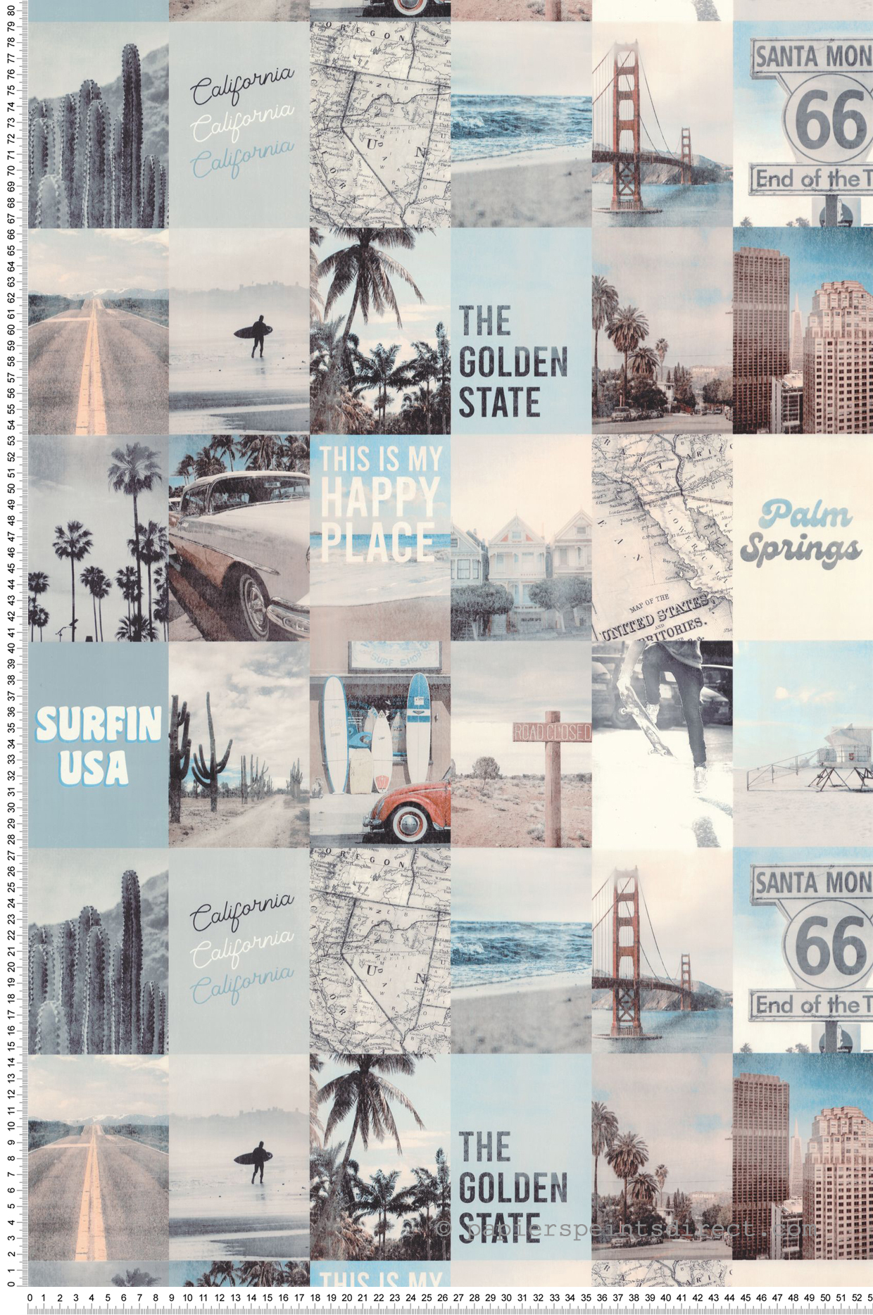 Papier peint Photo Happy Place bleu - Young & Free de Casélio | Réf. YNF103346090