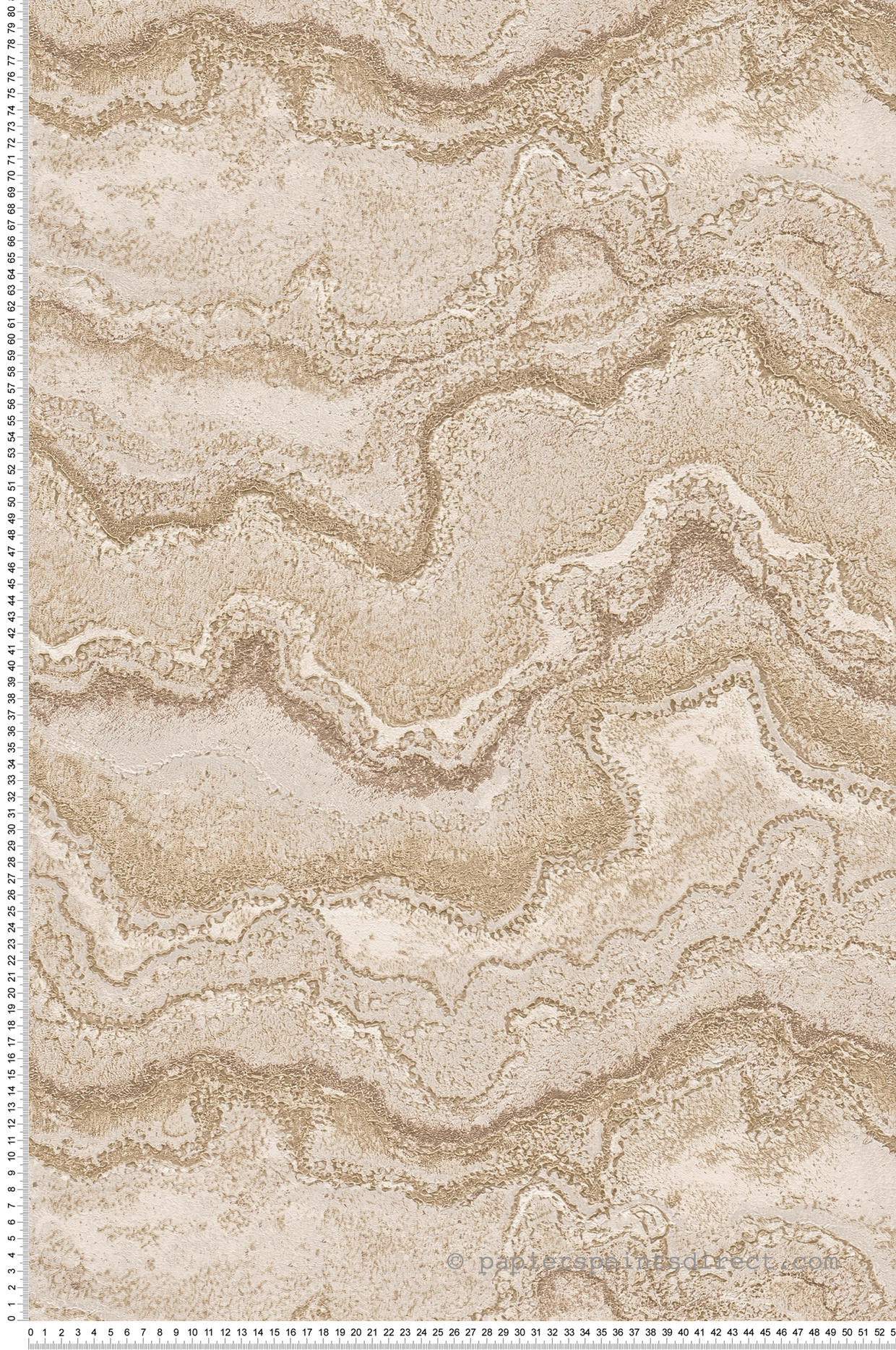 Papier peint Pierre Précieuse Métallisé grège doré - Stories of Life d'A.S. Création | Réf. AS-396592