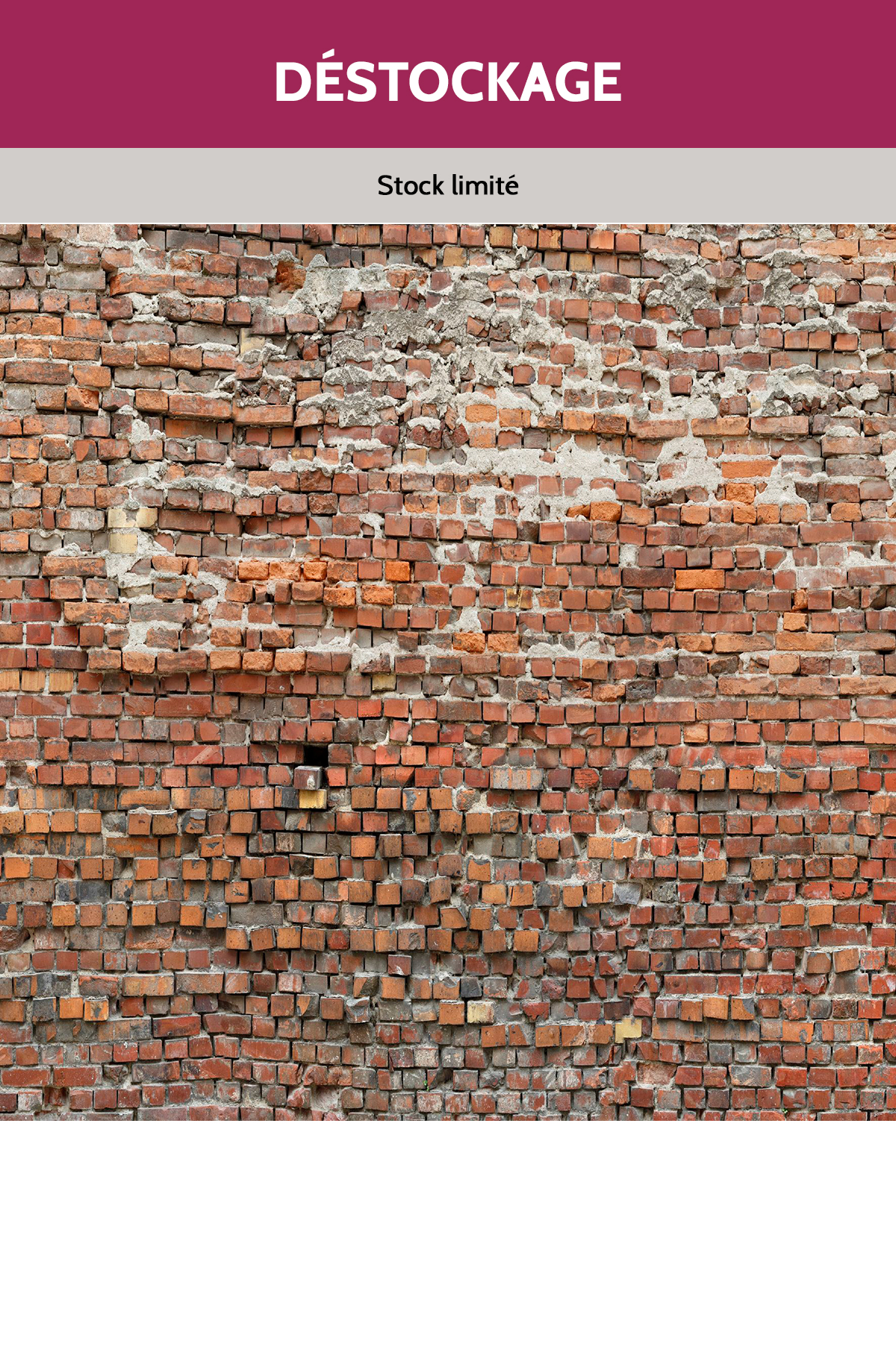Papier peint Panoramique - Destockage - Bricklane