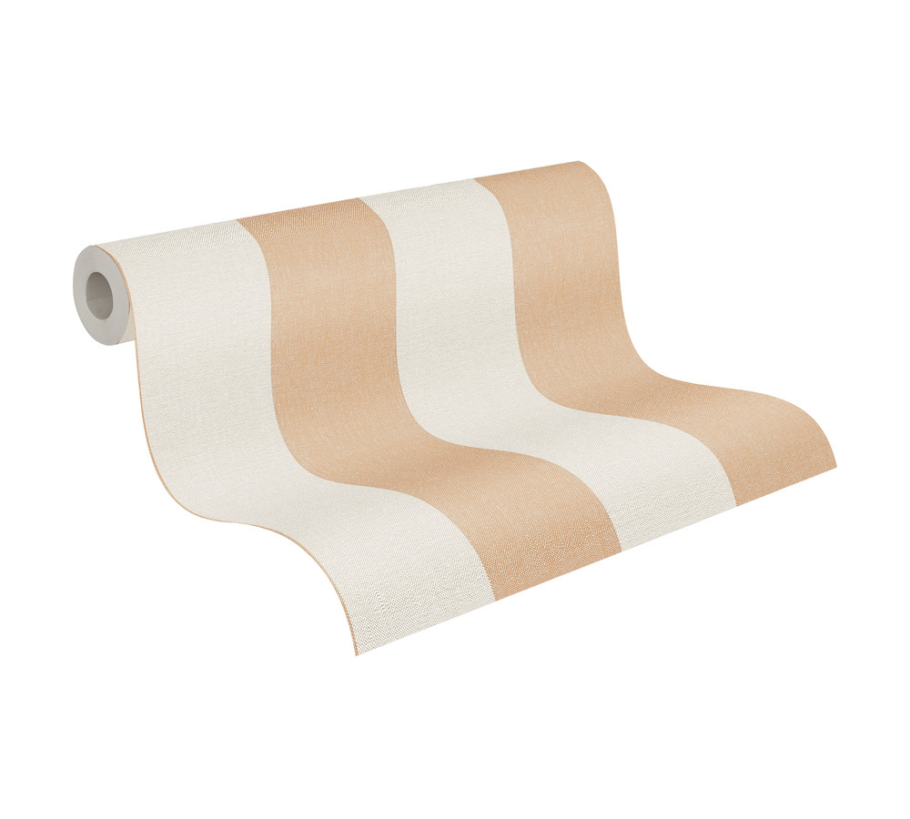 Papier peint Rayure Verticale safran - Pure Elegance d'A.S. Création AMBR | Réf. AS-397942