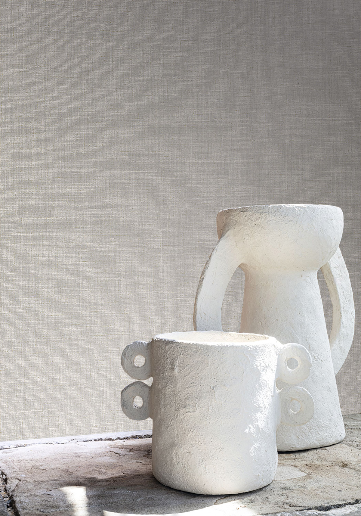 Papier peint Lin Ankaa éléphant doré - Le Lin 3 de Casamance AMB2 | Réf. CAS-A75238956