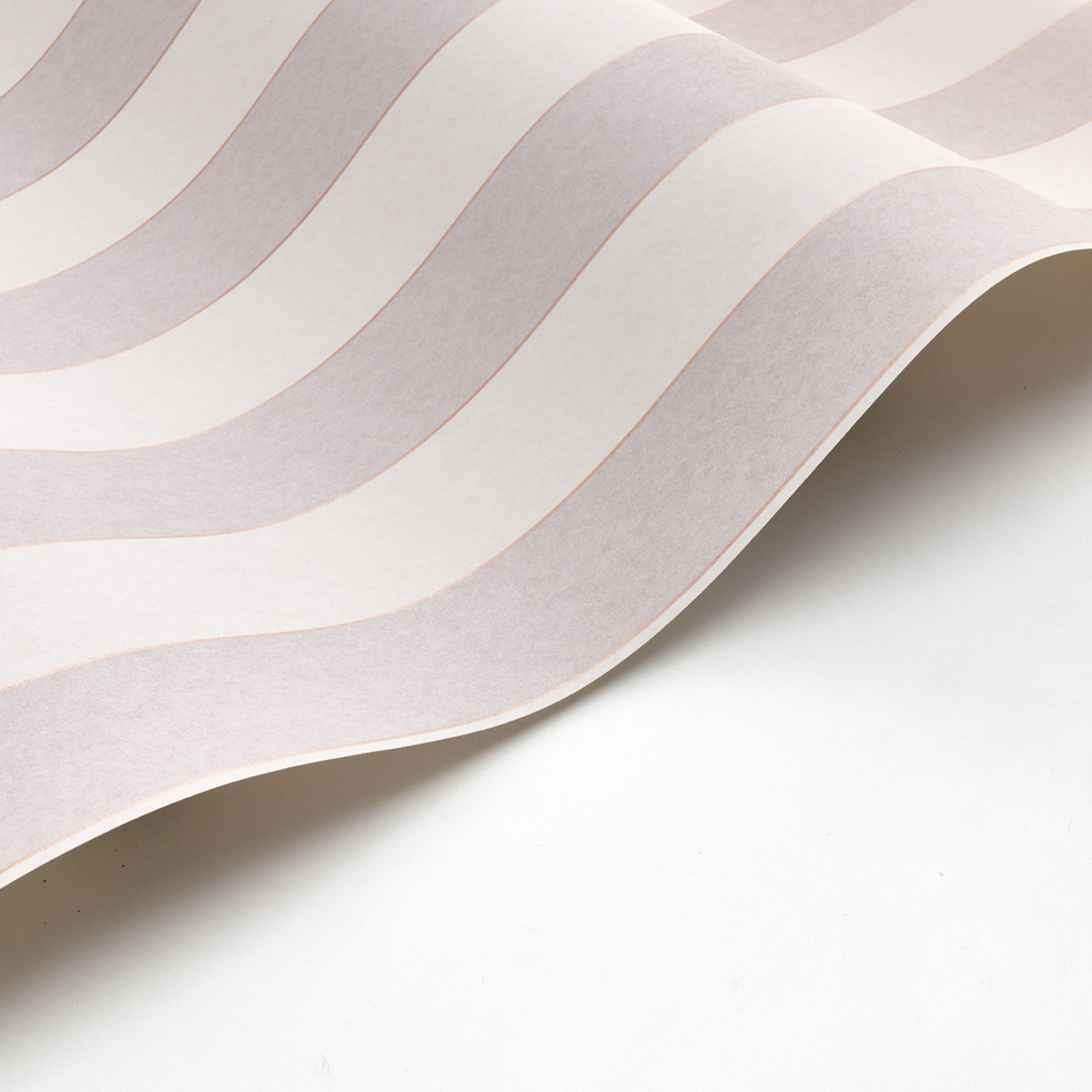 Papier peint Rayure Chic Louise violet cuivré - Les Rayures de Casadéco | Réf. RAYS28882812