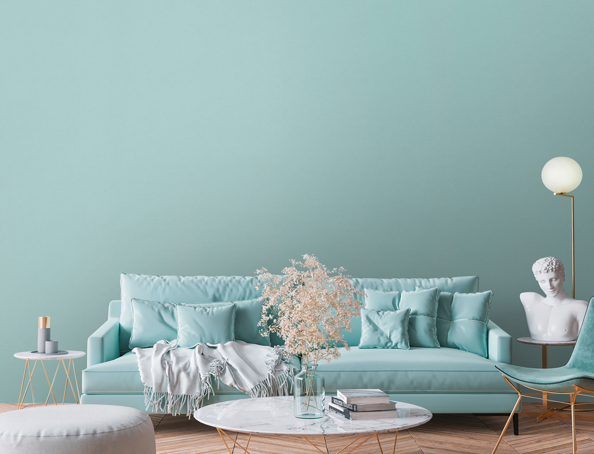 Papier peint Uni Charme Bali turquoise - Metropolitan Stories 3 d'A.S. Création | Réf. AS-392672