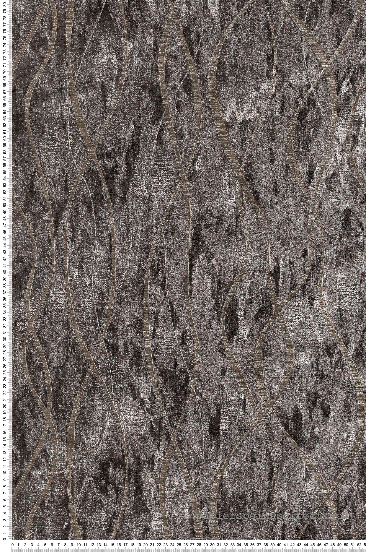 Papier peint spirales métallisées bronze - Special FX de Lutèce | Réf. LTC-G67737