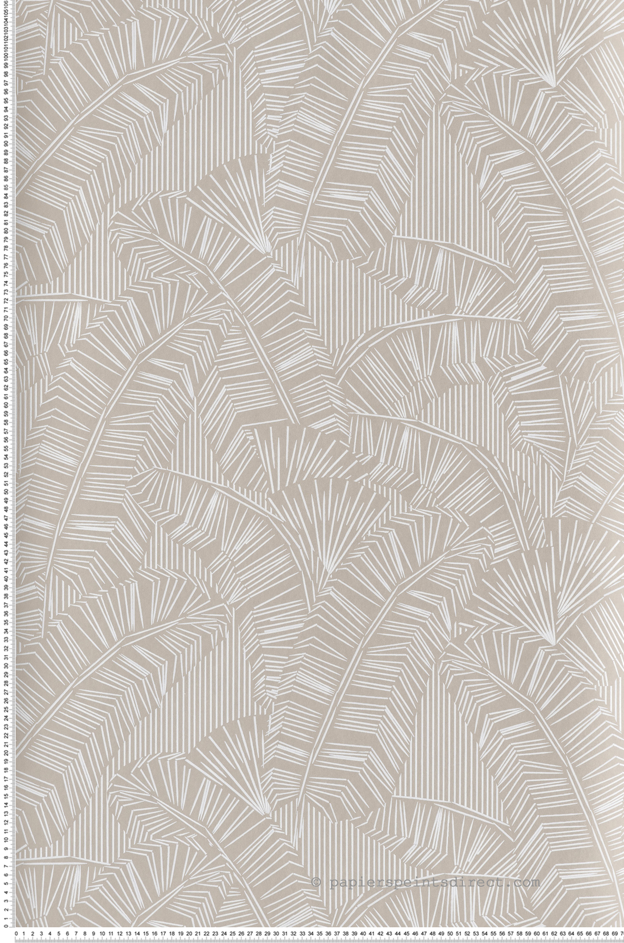 Papier peint Feuille Graphique Solana lin - Amani de Masureel | Réf. MAS-AMA401