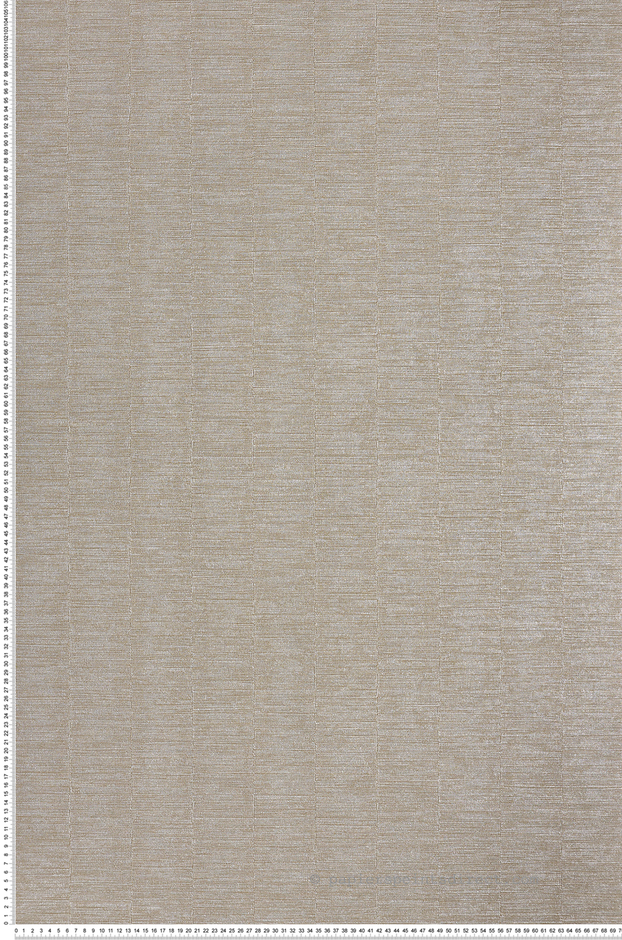 Papier peint Effet Tissu Scandium beige et argent - Alliages de Casamance | Réf. CAS-75031834