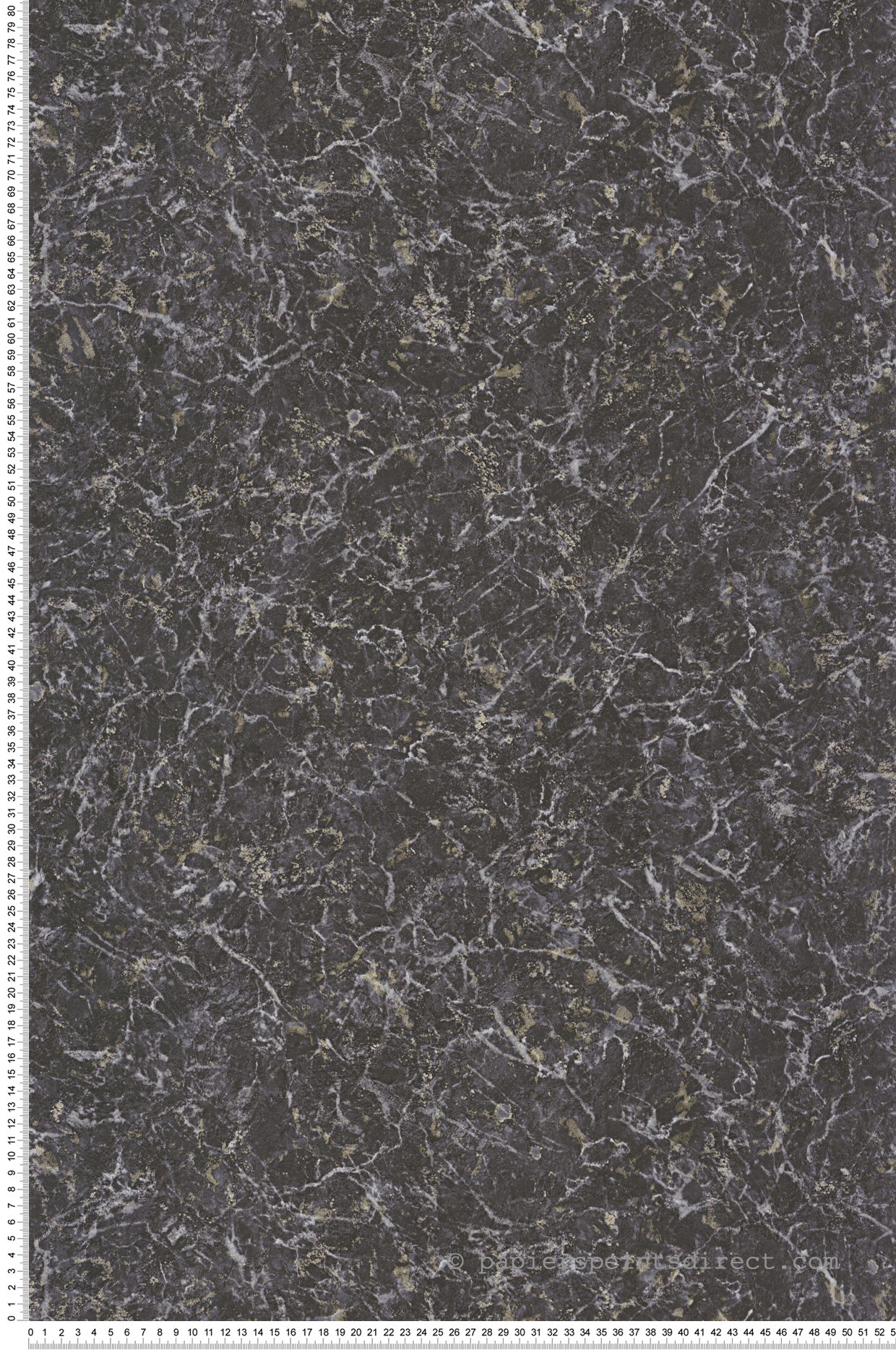 Papier peint Marbre noir obsidienne mordoré - Minerals de Casadéco | Réf. MNRL88089519