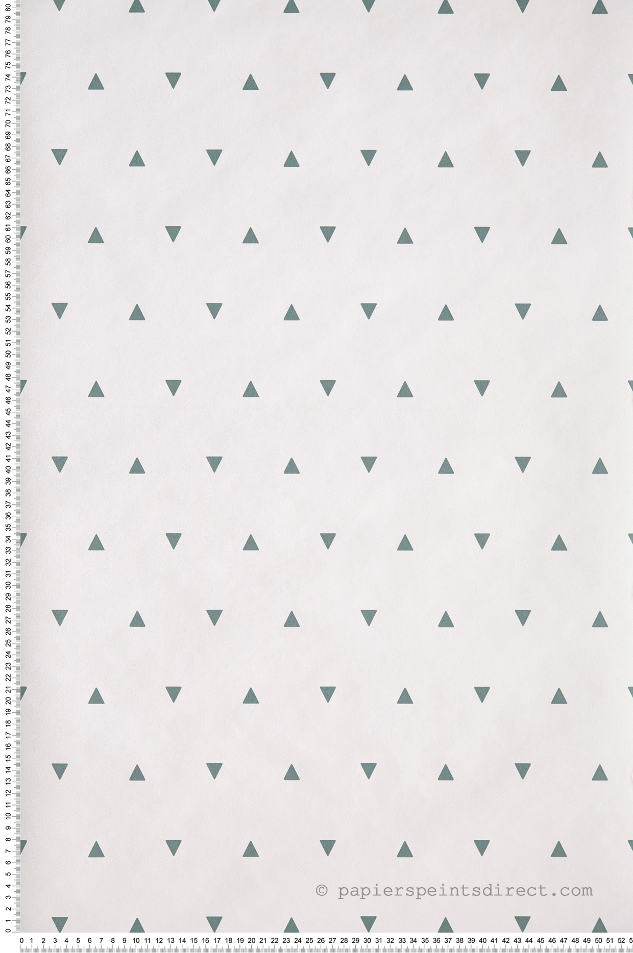 Papier peint Géométrique Petit Triangle vert de gris - Our Planet de Casélio | Réf. OUP101997101