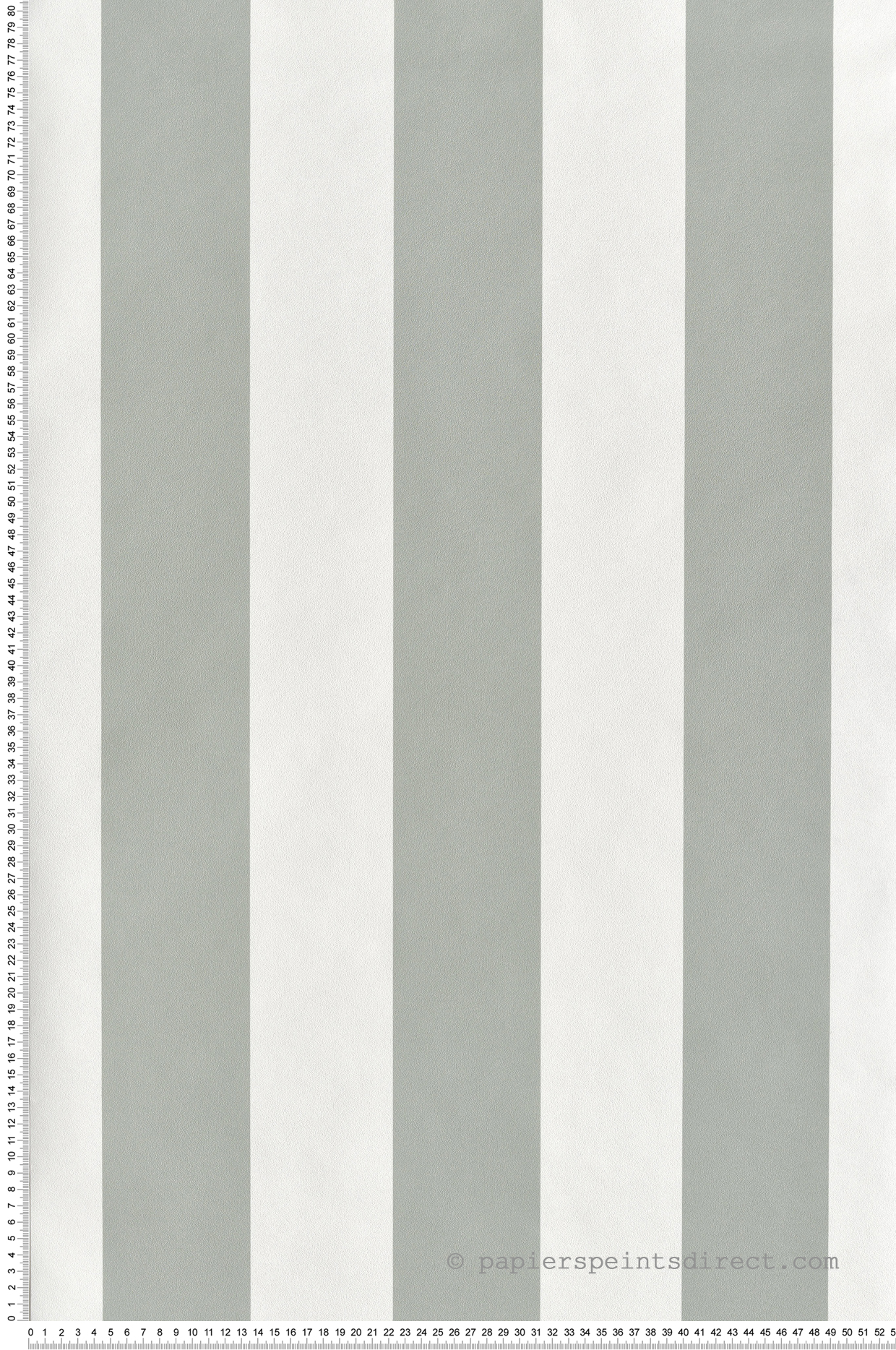 Papier Peint Rayure Classique vert de gris - Flora d'Ugépa | Réf. UGP-A83704
