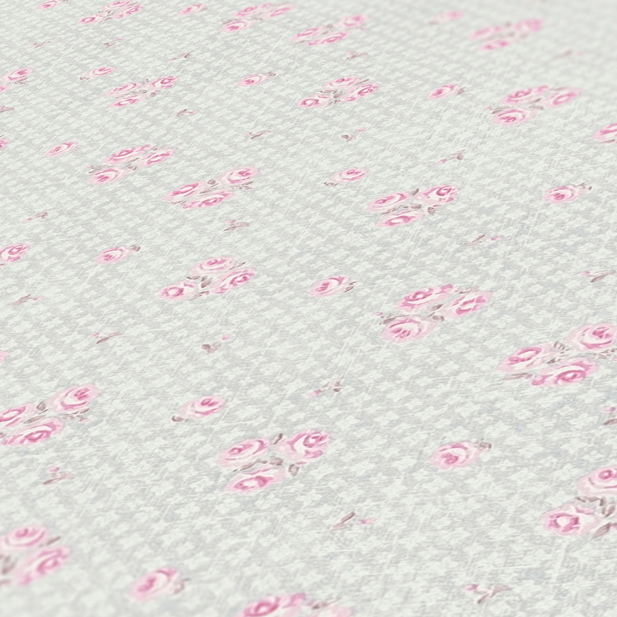 Papier peint Vintage Small Bouquet gris rose - Maison Charme d'A.S. Création ZOOM | Réf. AS-390672