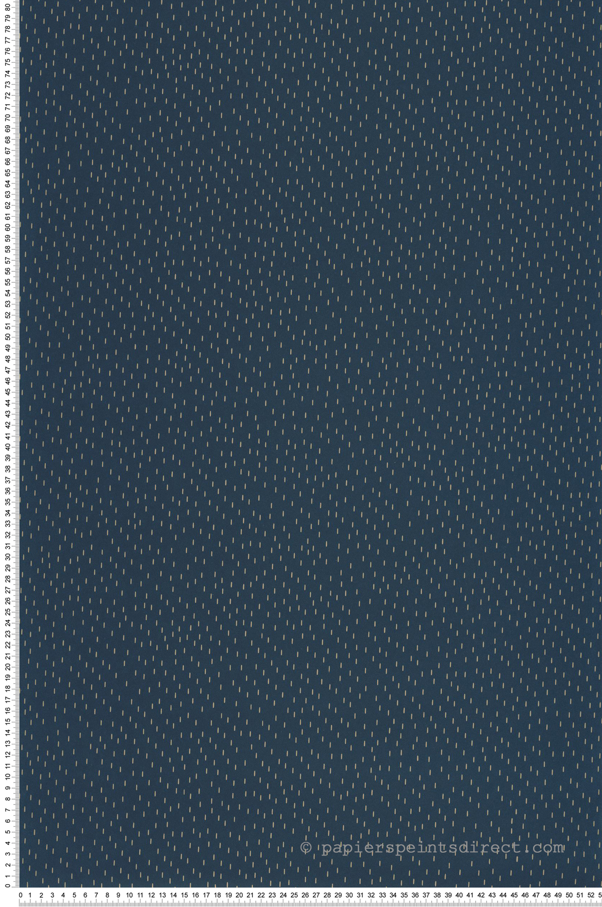 Papier peint Petits Traits Eden bleu nuit mordoré - L'Epopée de Casélio | Réf. EPO103736027