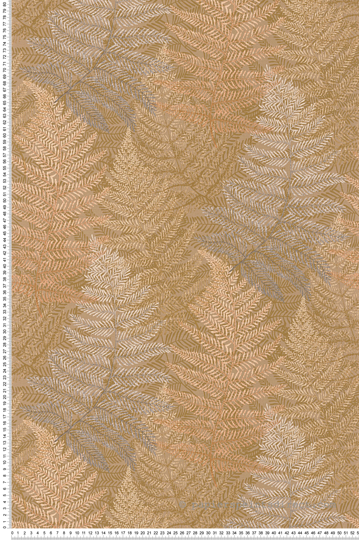 Papier peint Fougère Yosemite ocre - California de Casadéco | Réf. CALF88812424