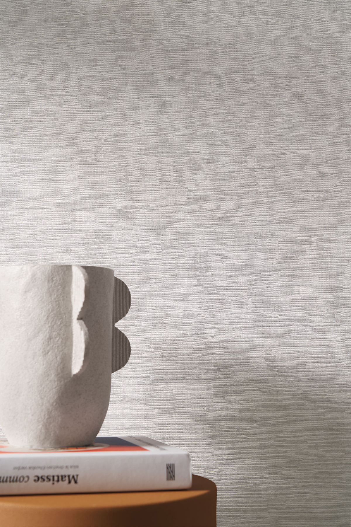 Papier peint Faux Uni Tissage gris argent - L'Atelier de Casamance | AMB Réf. CAS-75491834