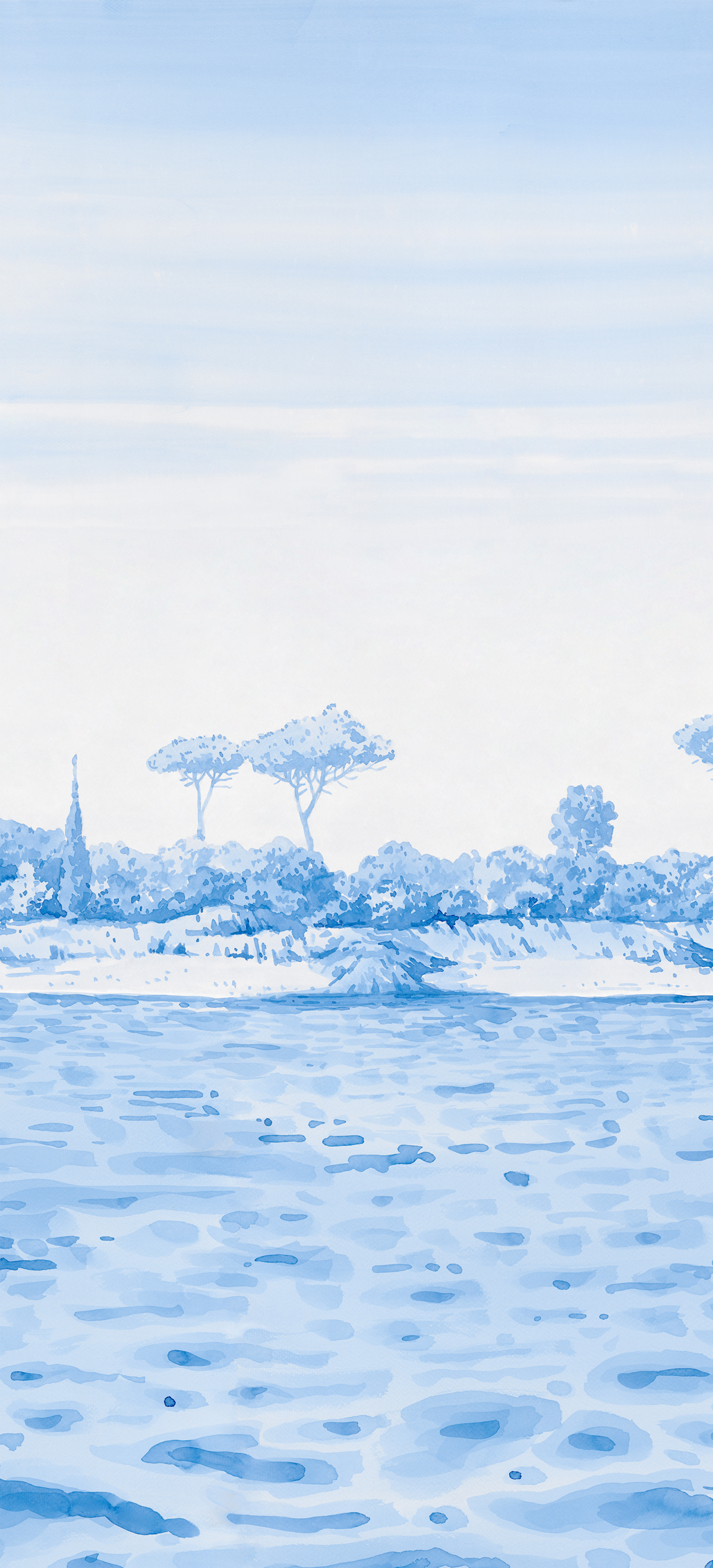 Papier peint panoramique Rivage Original A - 1/2/3 - Isidore Leroy