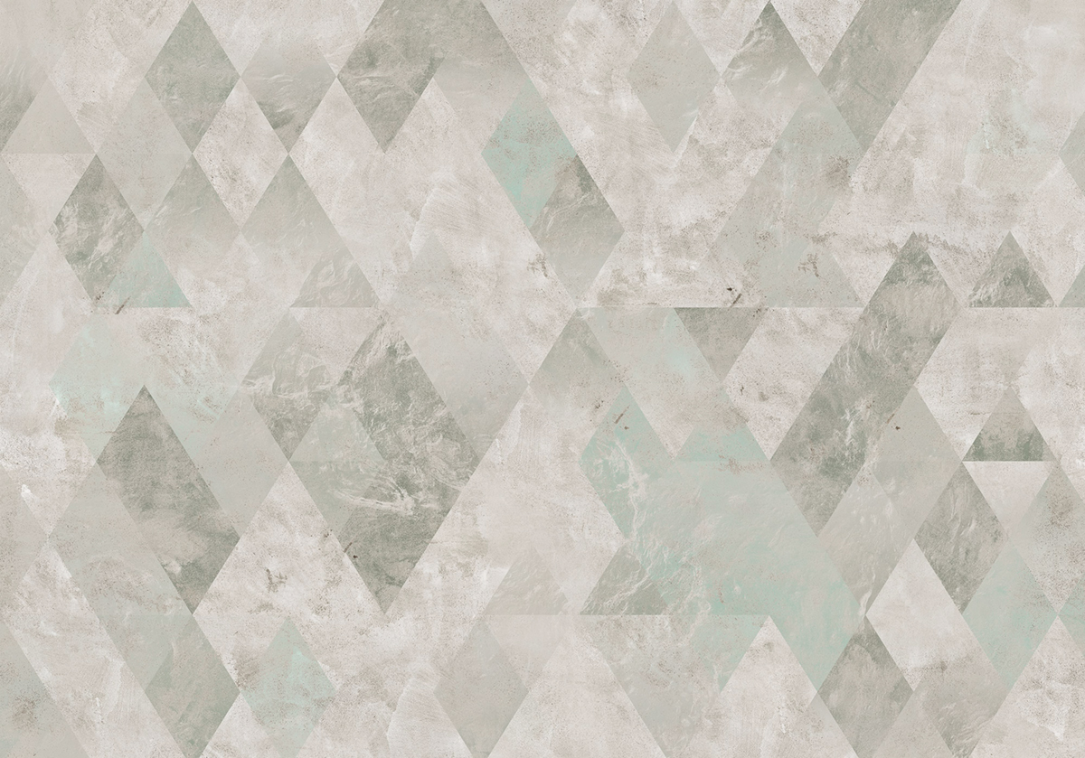 Papier peint panoramique Géométrique Clay - Papier Peint Komar INK