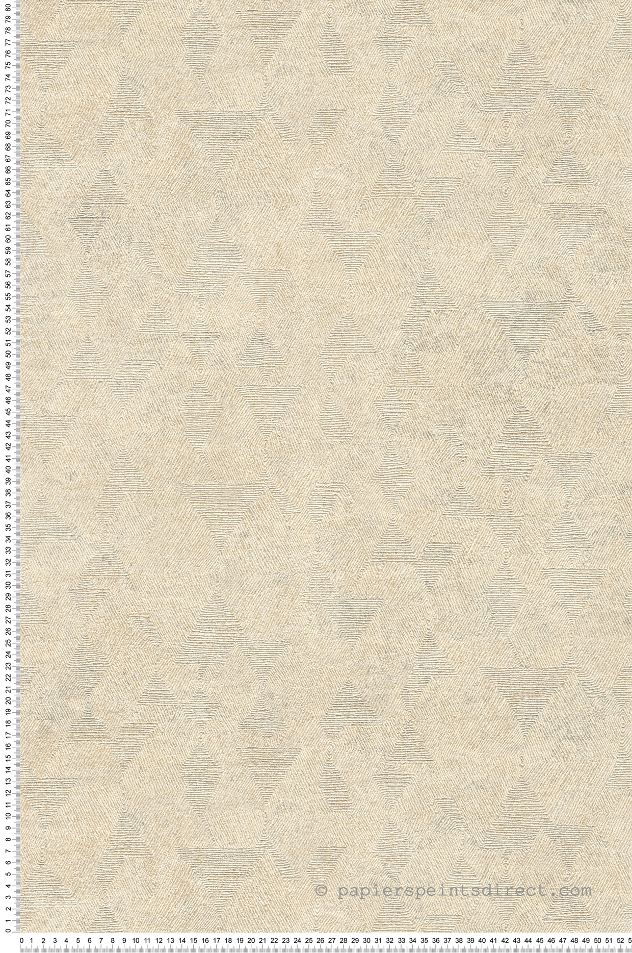 Papier peint Géométrique Hexagone beige et argenté - My Home My Spa d'A.S. Création | Réf. SP15873