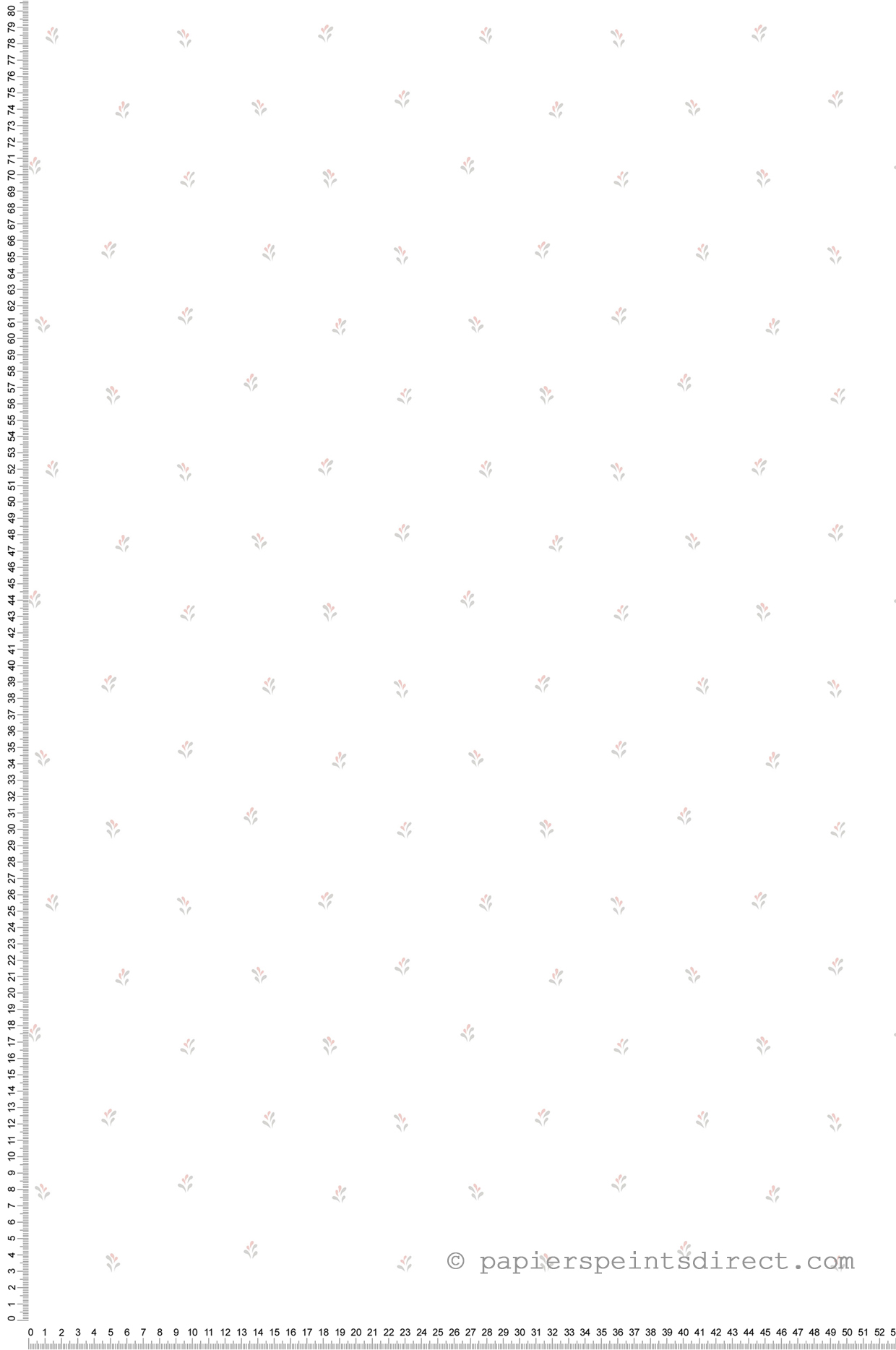 Papier peint Plumetis gris rose - Style Cuisine 3 de Lutèce | Réf. LTC-CK36602