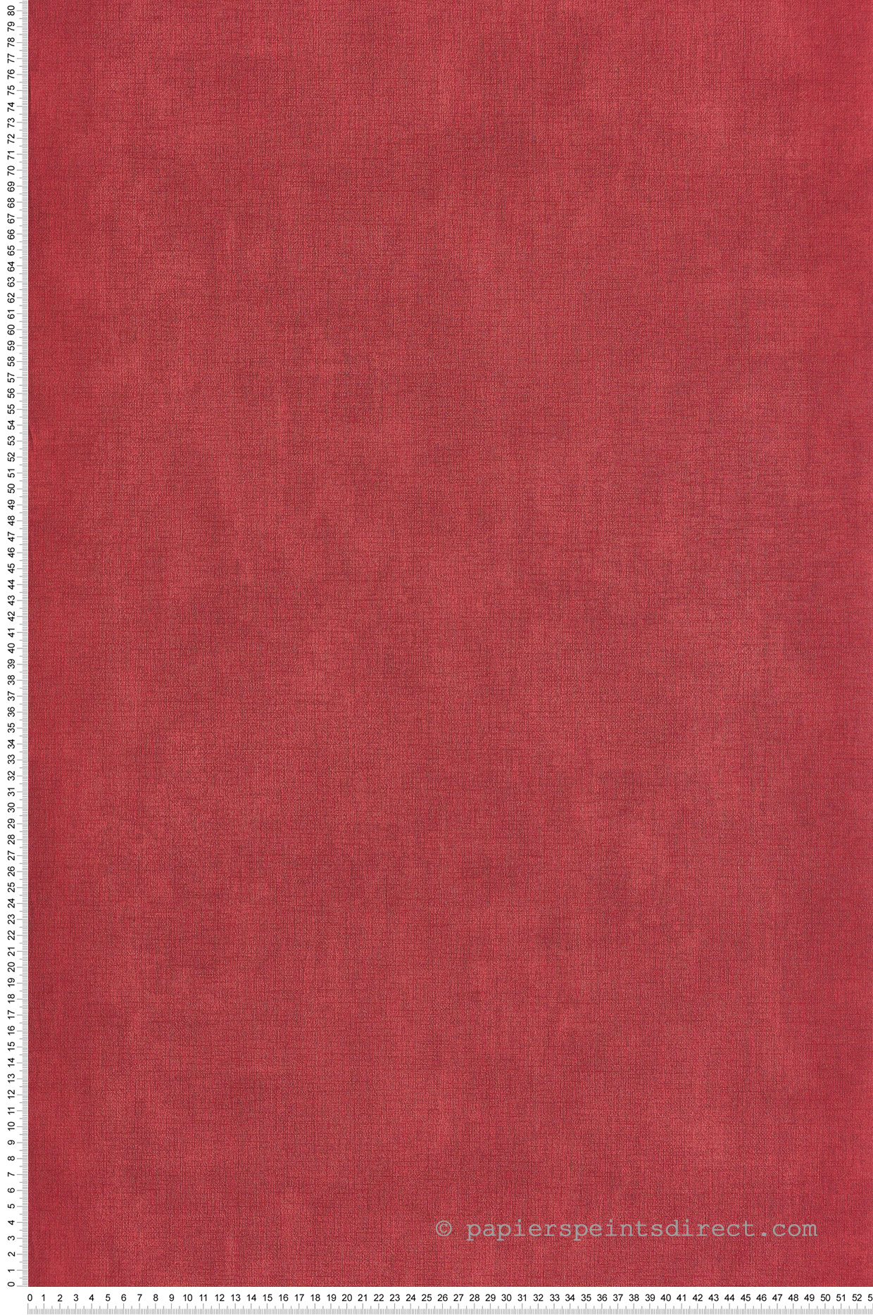 Papier peint Uni Toile Patine rouge brique - Dolce Vita de Lutèce | Réf. LTC-11230910