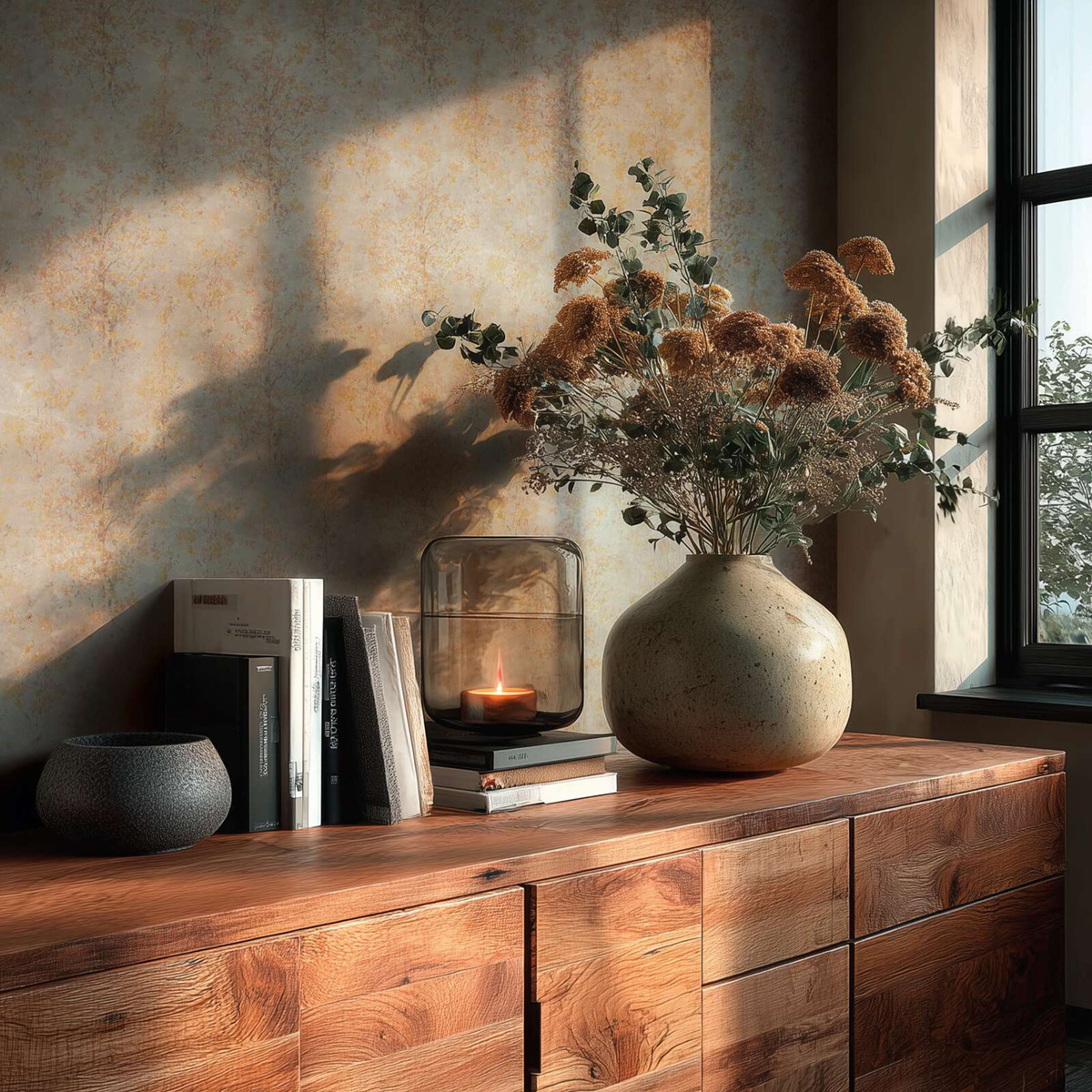 Papier peint Forêt Poétique grège doré - Vibes & Styles d'A.S. Création AMB3| Réf. AS-792005