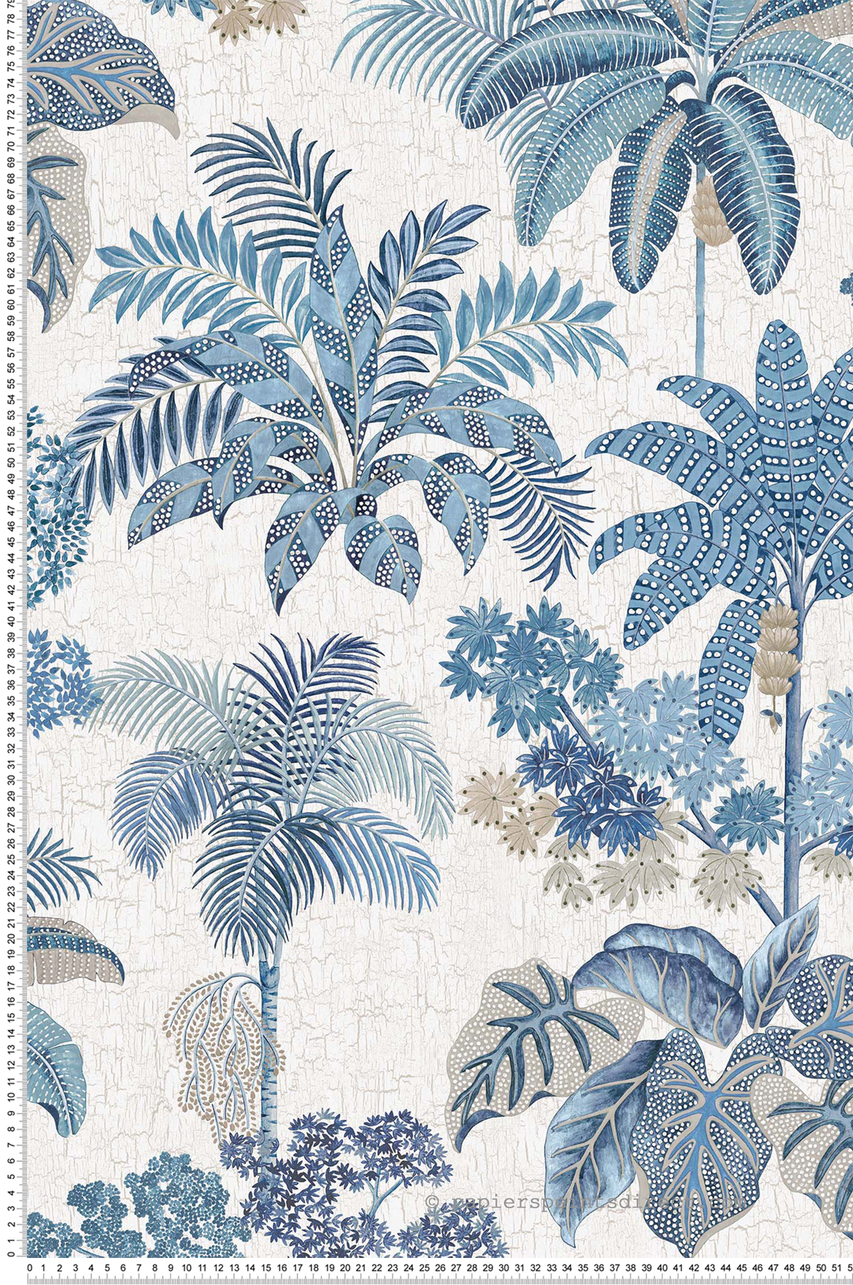 Papier peint Nature Malabar Indigo - Empyrea d'Osborne & Little | Réf. OSB-W7616-03