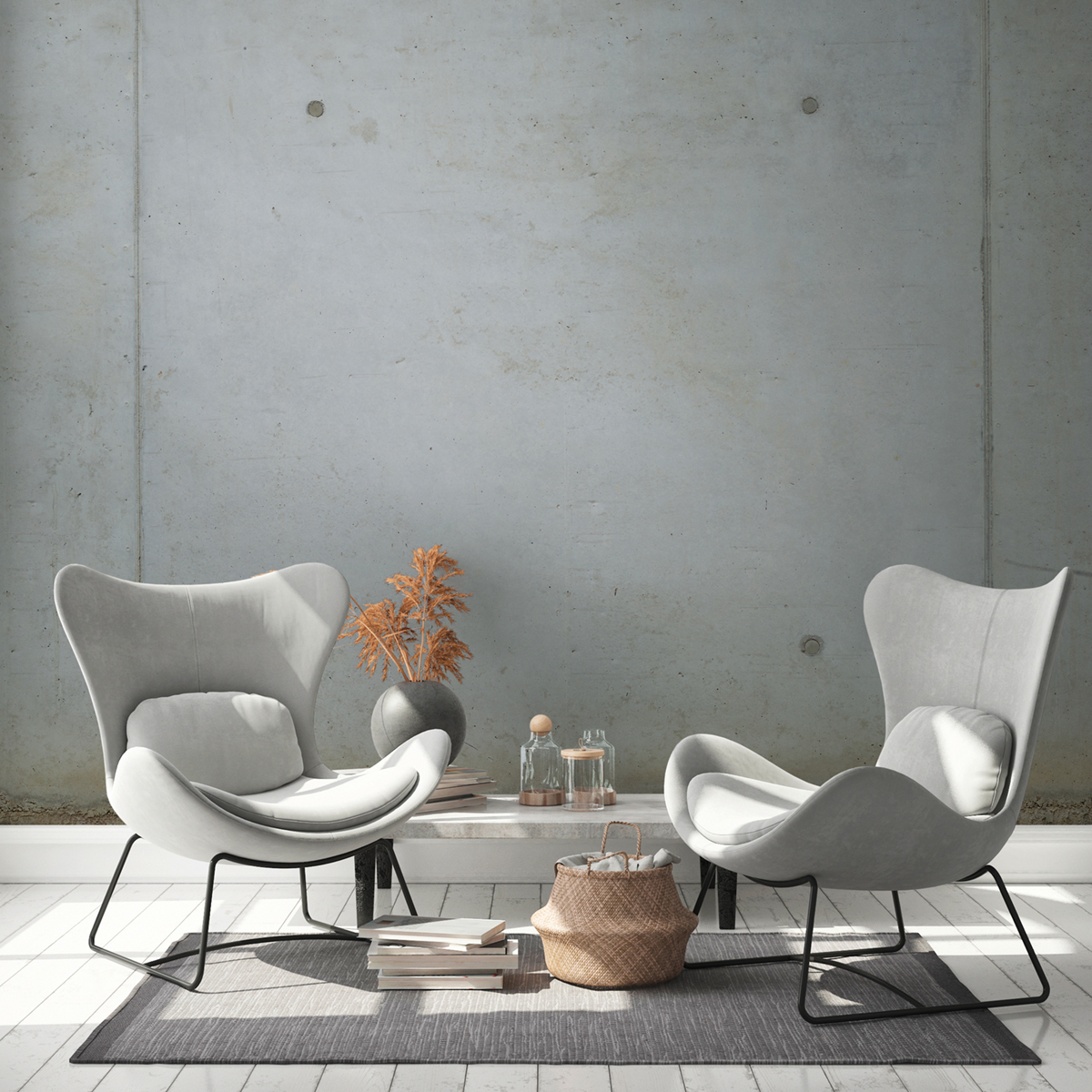 Papier peint panoramique Béton Lisse gris - The Wall 2 d'A.S. Création | Réf. AS-392251