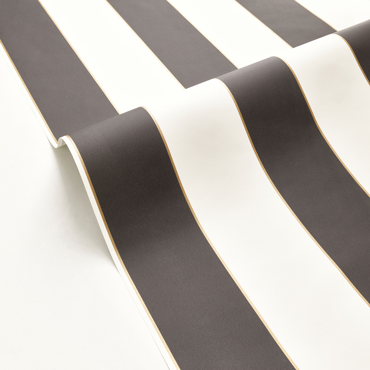 Papier peint Rayures Golden Lines noir blanc or - Golden Age de Casélio AMBV | Réf. GAG101072092