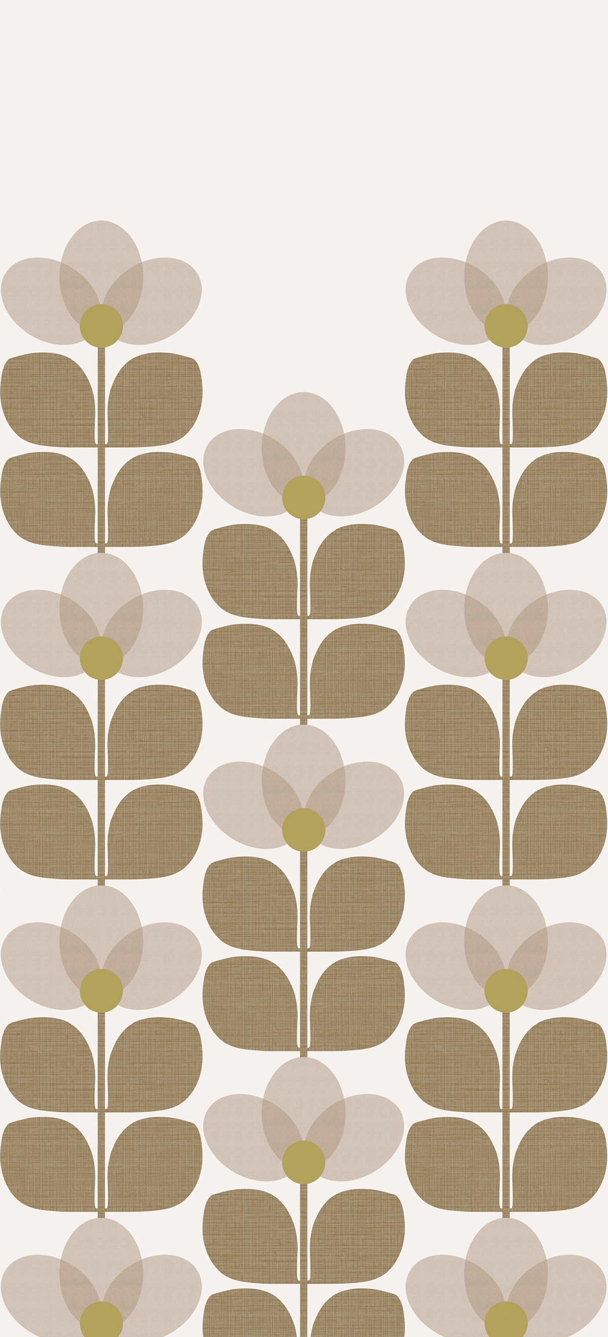 Papier peint panoramique Flower Graphique Naturel B - 4/5/6 - Isidore Leroy