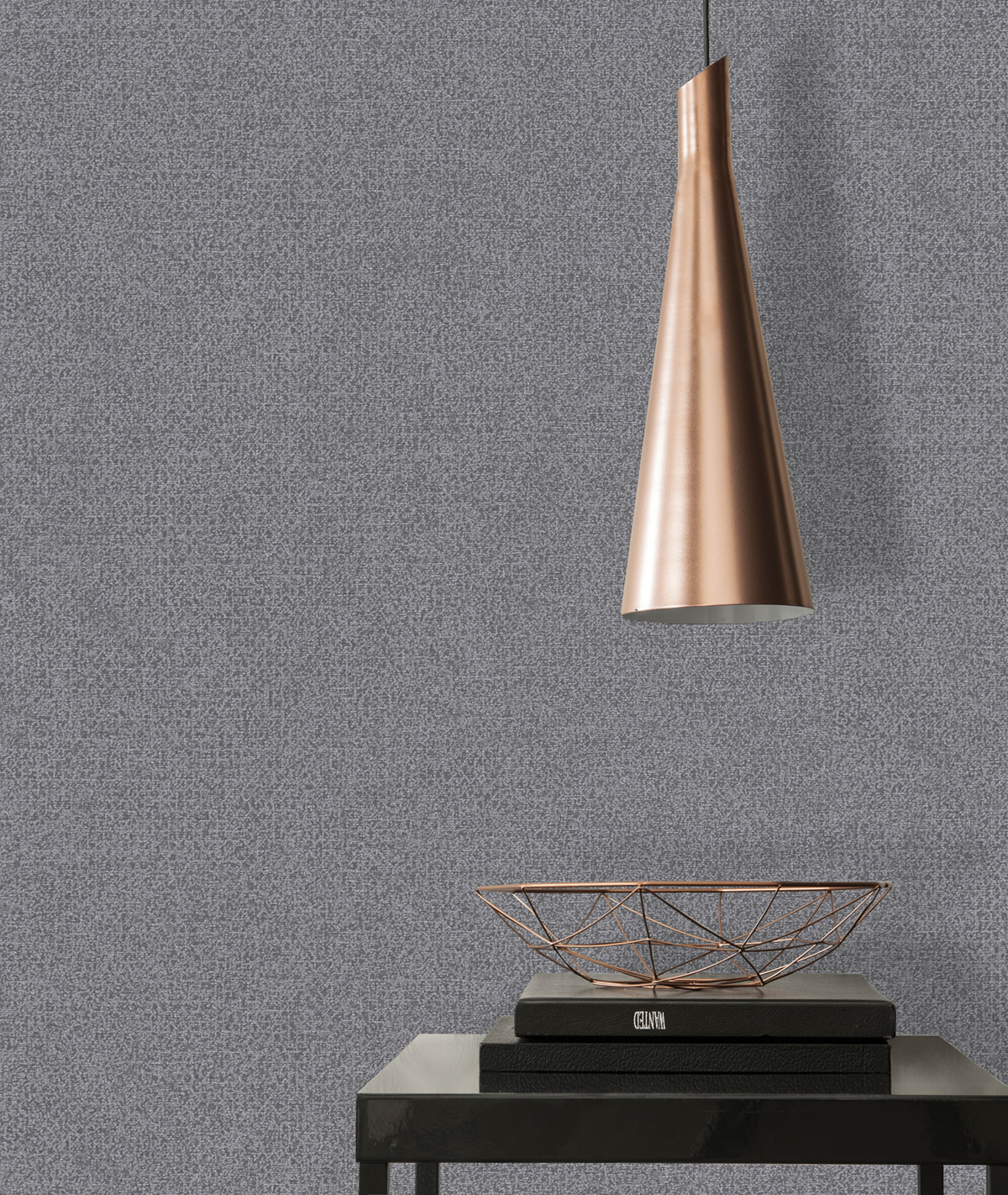 Papier peint Faux Uni Tacheté ardoise argenté - Natural Living d'A.S. Création AMB2 | Réf. AS-386624