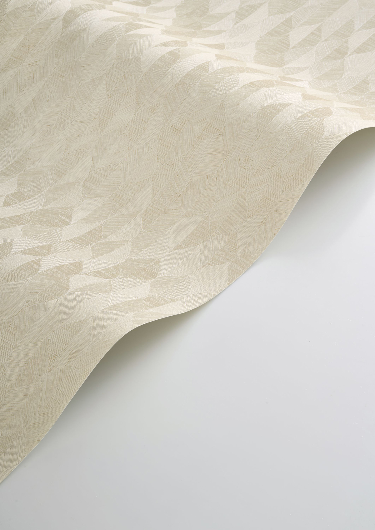 Papier peint Feuille Art Déco Tarrazu écru - Vegetals de Casadéco AMBV| Réf. VEGE201271202