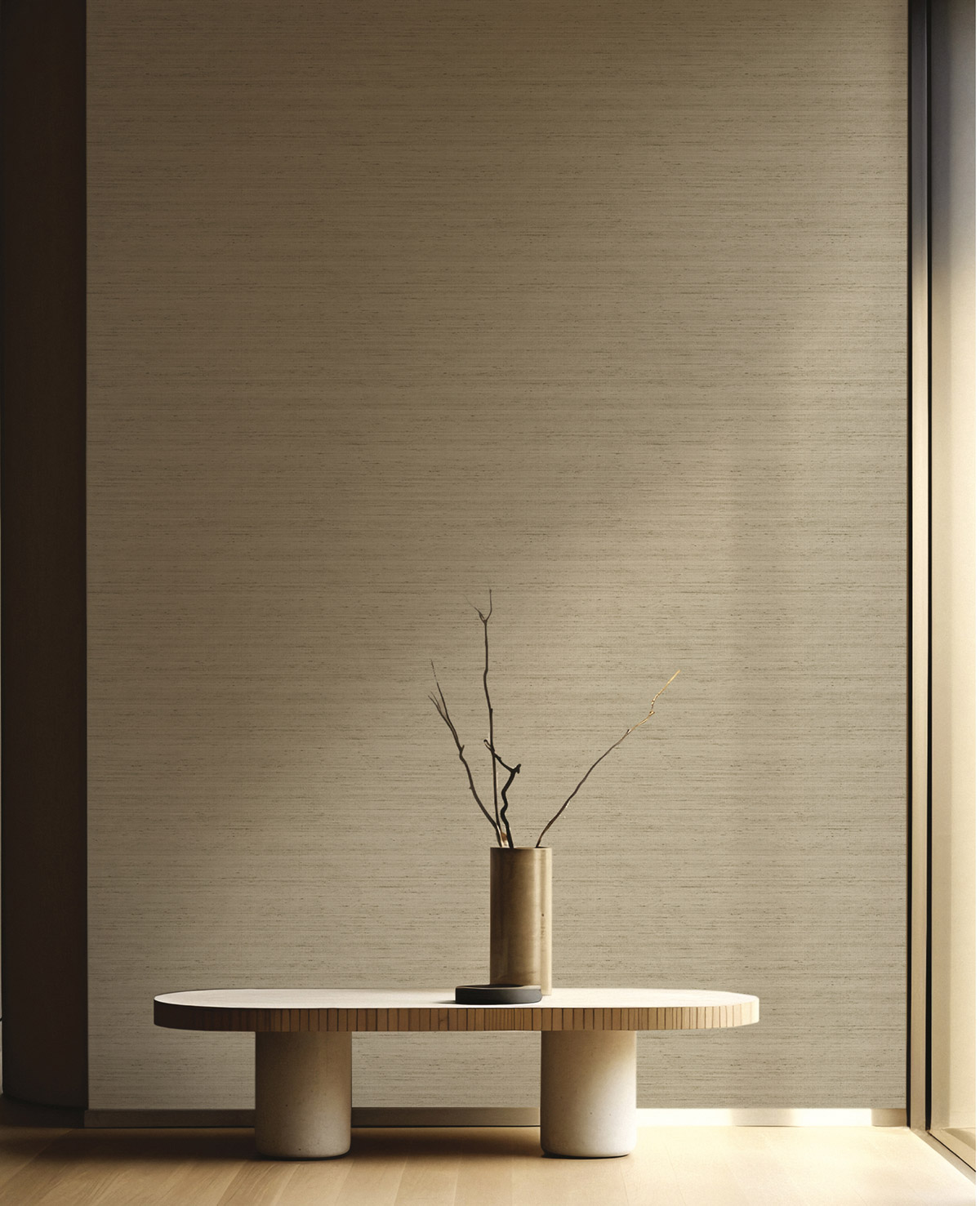 Papier peint Faux Uni Effet Soie grège irisé - Opera de Montecolino | Réf. MC-OP33393