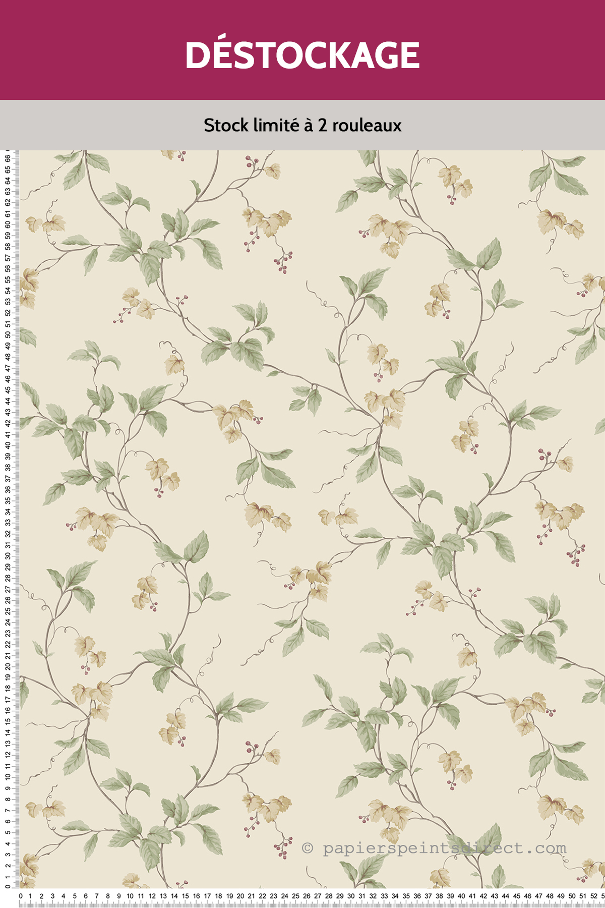 Papier peint Destockage - Branches Bordeaux - Nouvelle Cuisine 5