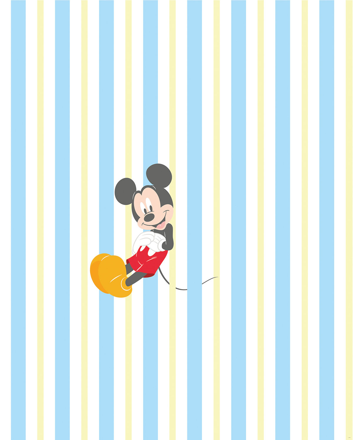 Papier peint panoramique Mickey Rayure Disney Relax - Papier peint Komar Into Wonderland