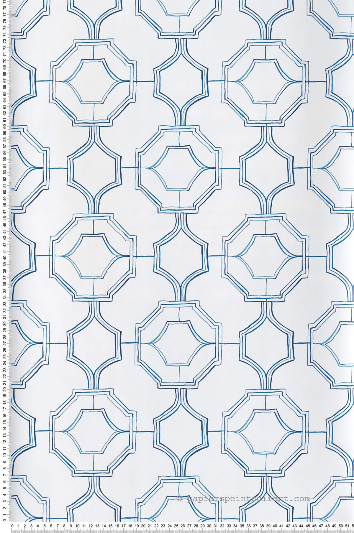 Papier peint Treillis Carreau bleu - Happy de Lutèce | Réf. LTC-FD26314