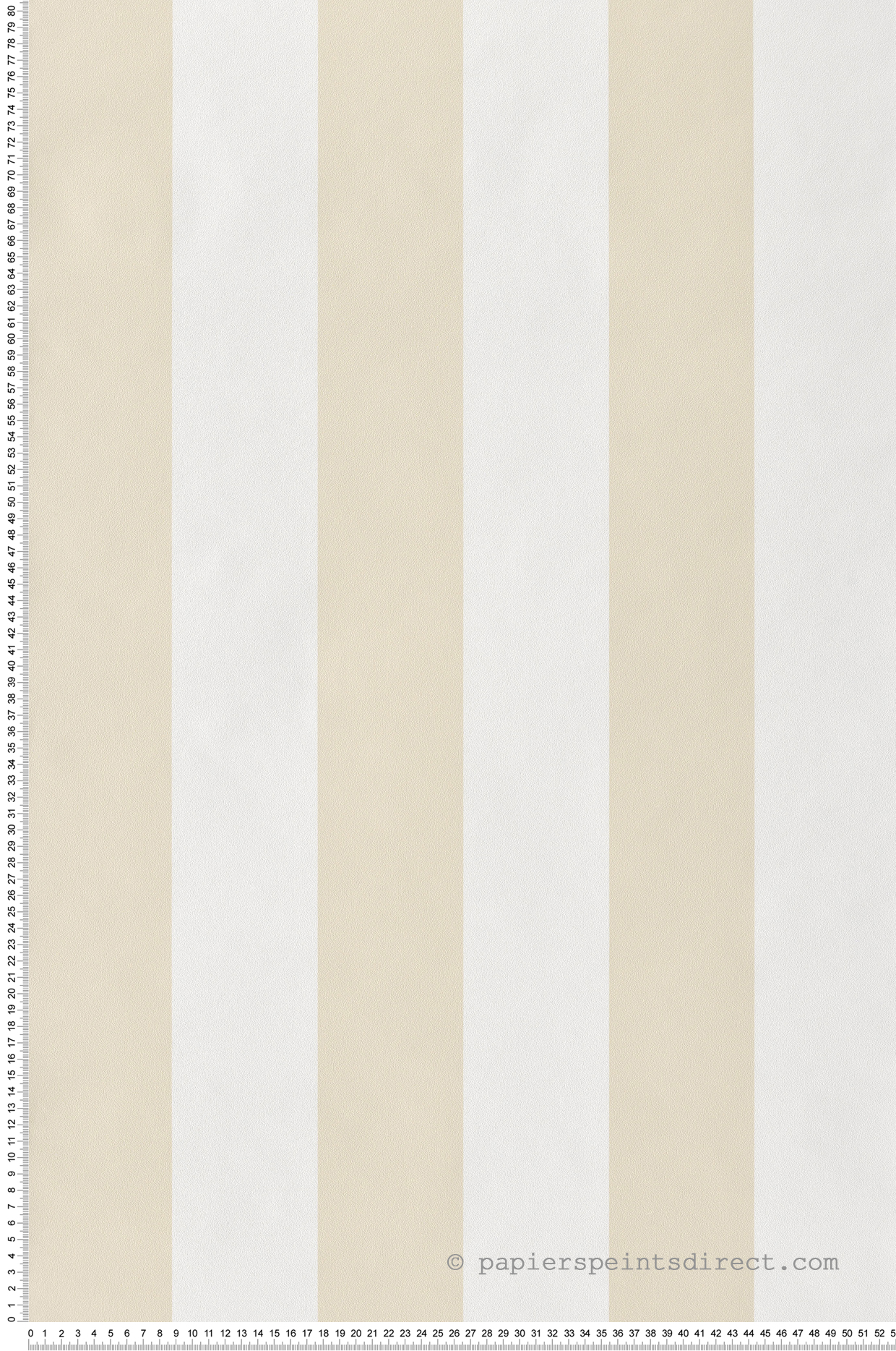 Papier peint Large Rayure beige - Cuisines & Bains de Lutèce | Réf. LTC-51231607