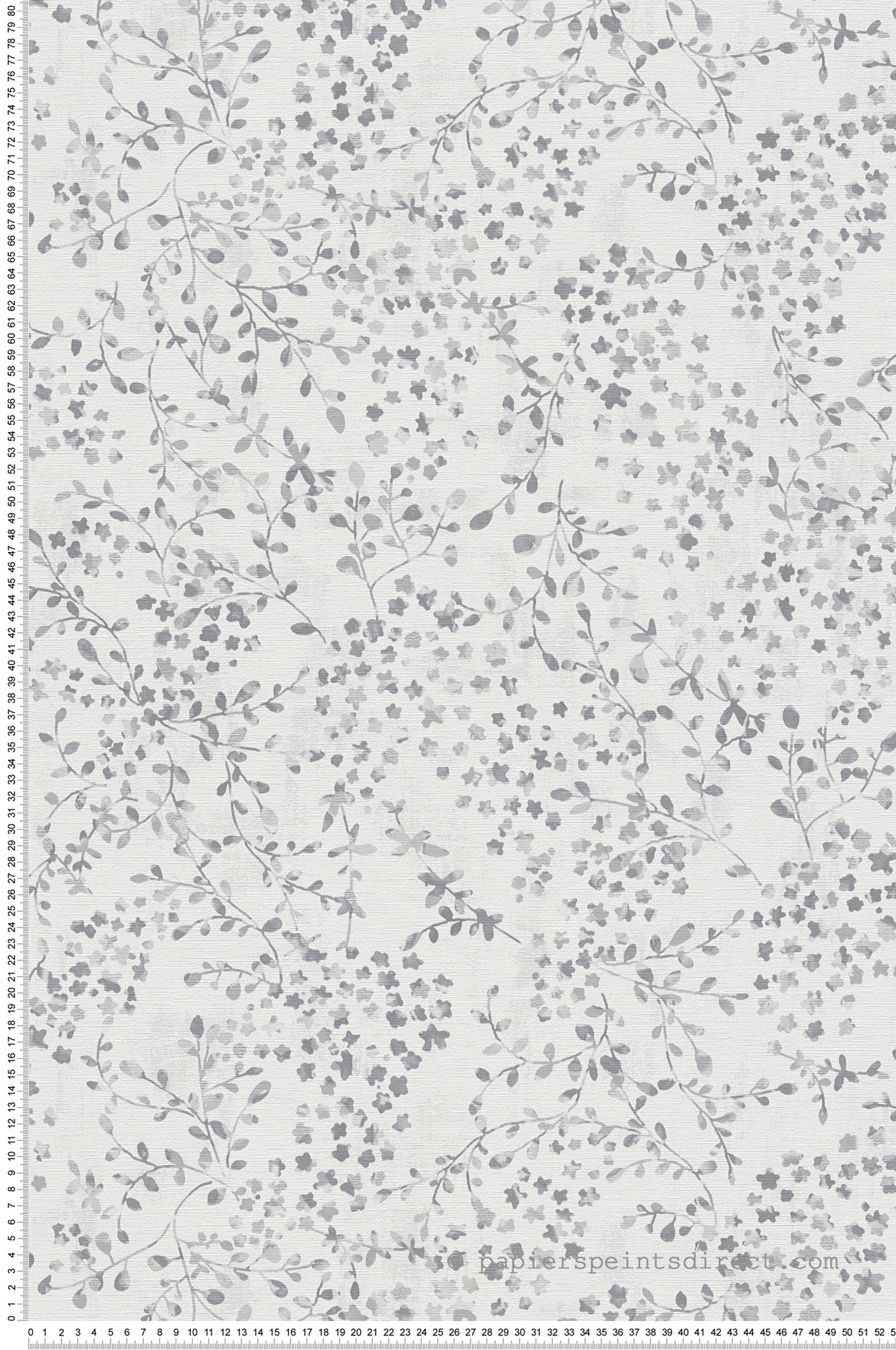 Papier peint Fleur Minimaliste Semis gris argenté - Aquarell Dreams d'A.S. Création | Réf. AS-397474