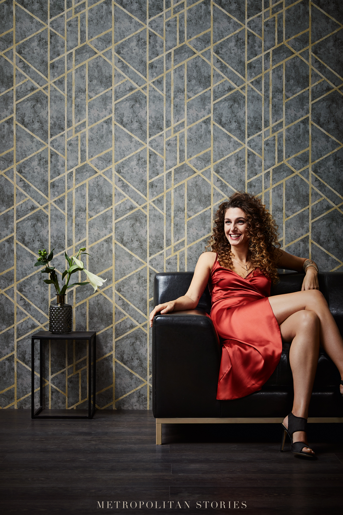 Papier peint Design stuc gris foncé - Metropolitan Stories d'AS Création AMB 4 | Réf. SP14702