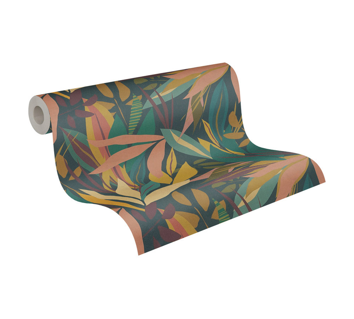 Papier peint Nature Graphique rose poudré bleu - Anna D'Andrea d'A.S. Création AMB5| Réf. AS-782091