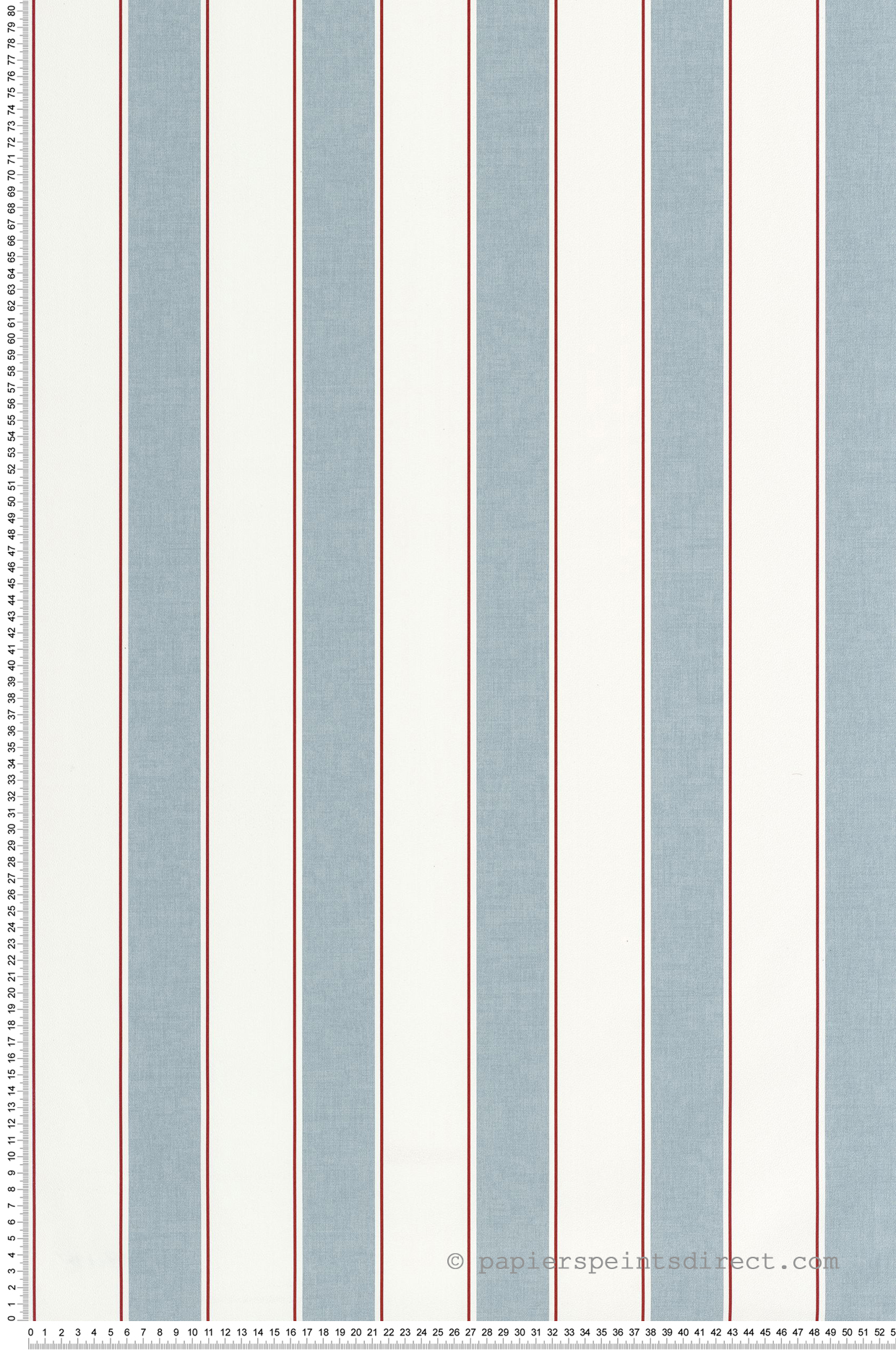 Papier peint Rayures Classique Vintage Lines bleu bordeaux - Line Up de Casélio | Réf. LNP106736000