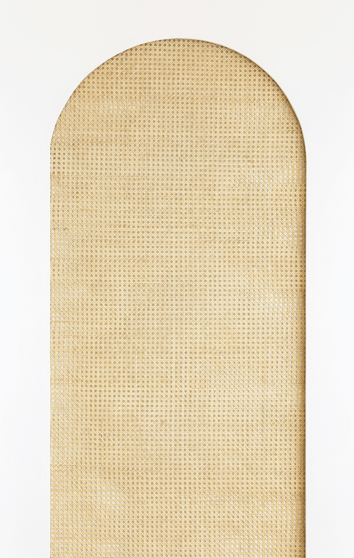 Papier peint panoramique Arche Cannage en Rotin blanc cassé S 159X250 - Reliefs de Casélio | Réf. RLF106200034