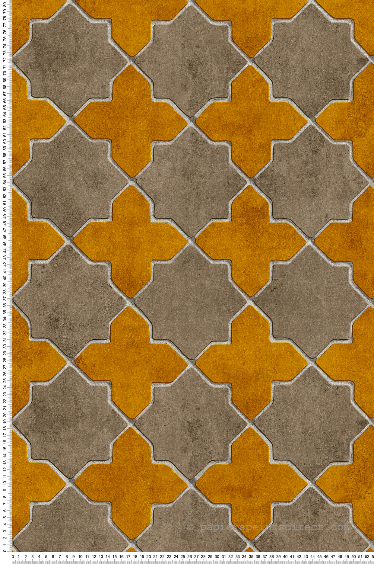 Papier peint Azulejos Faience moutarde - New Walls d'AS Création | Réf. SP15276