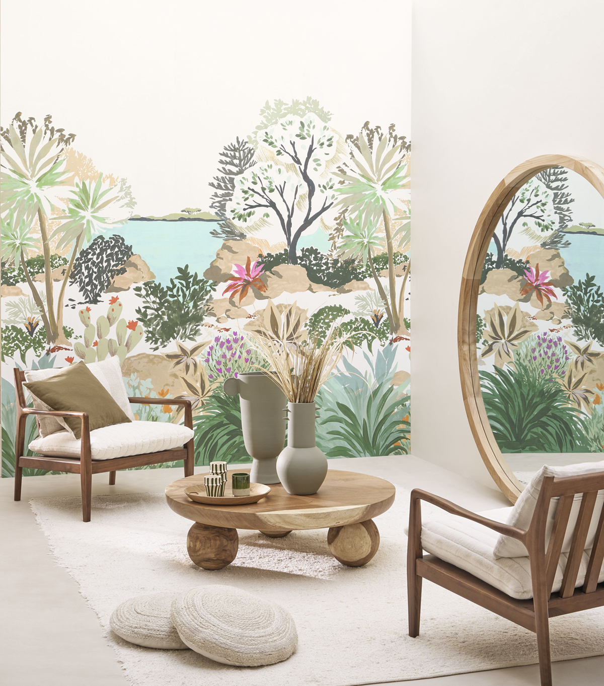 Papier peint panoramique Paysage Cap Esterel multicouleurs S 210X250 - Echappée Belle de Casadéco | Réf. ECHA89866116