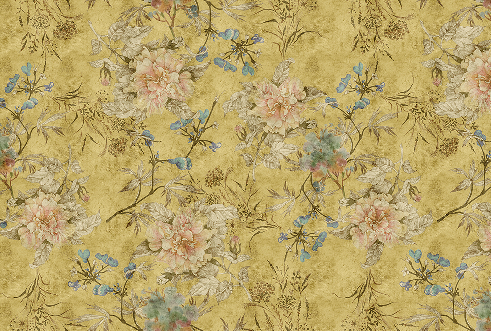 Papier peint panoramique Fleurs Tender blossoms 2 - Référence DD114442 - Intissé 200g/m2 - Standard 400 x 270