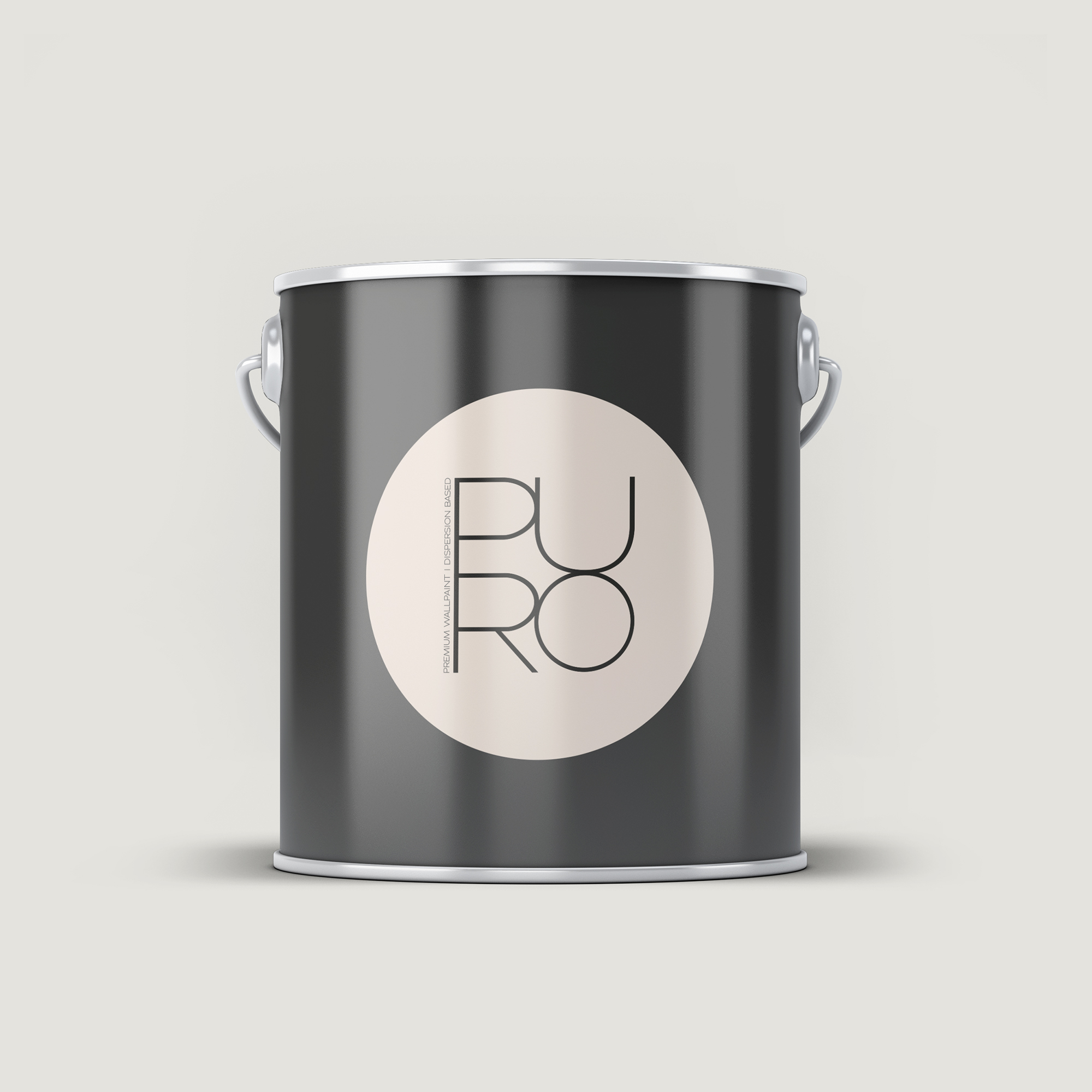 Image d'un pot de 2,5 litres de peinture Puro crème creamy grey  - c1007