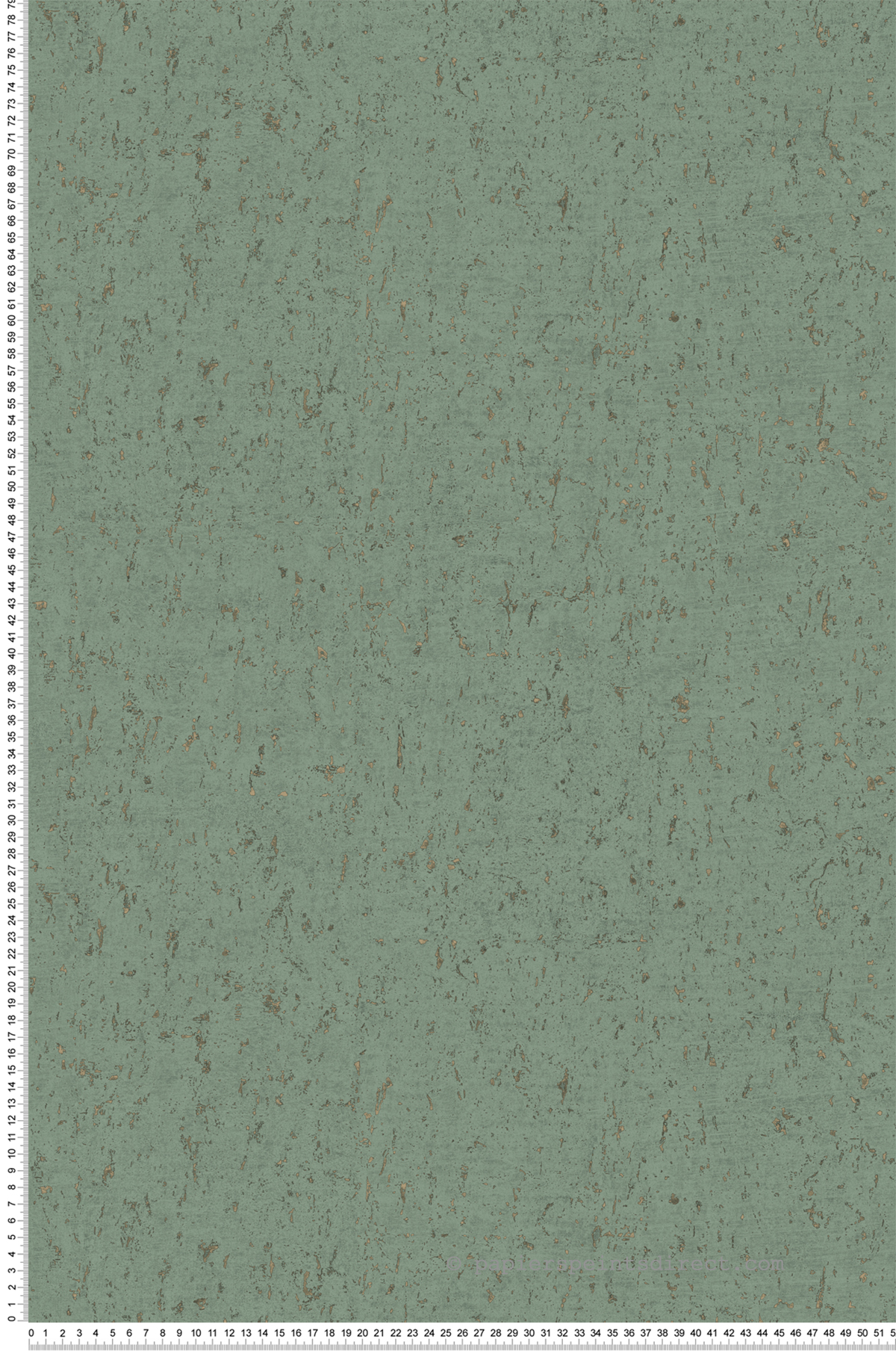 Papier peint Faux Uni Liège Callie vert sauge doré - Harry de Lutèce | Réf. LTC-DL26709