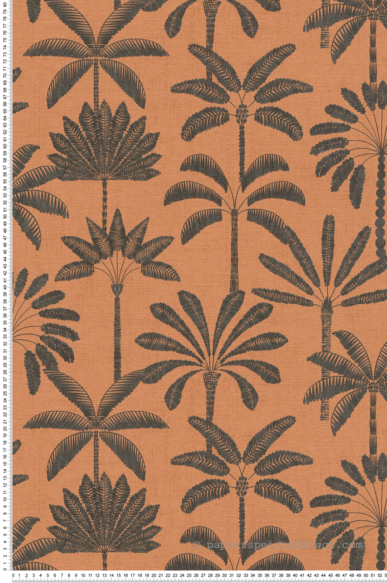 Papier peint Palmier Oasis gris corail - Cuba 2 d'A.S. Création | Réf. AS-791633