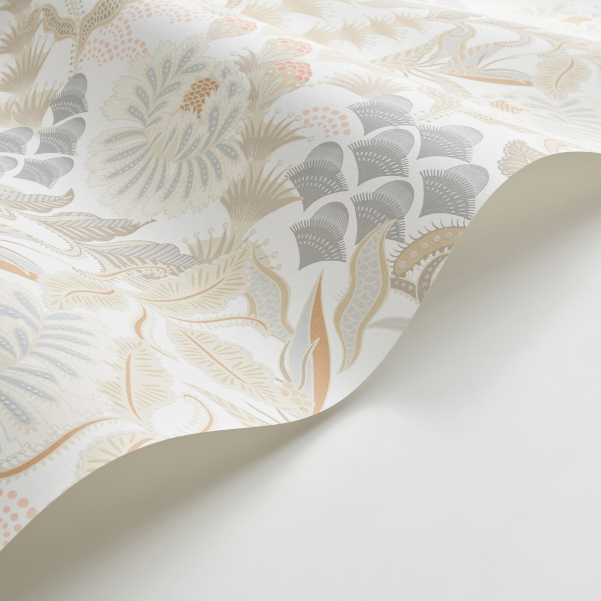 Papier peint Fleur Vintage Bloomsbury beige gris - Derby de Casadéco AMBV | Réf. DERB89281005