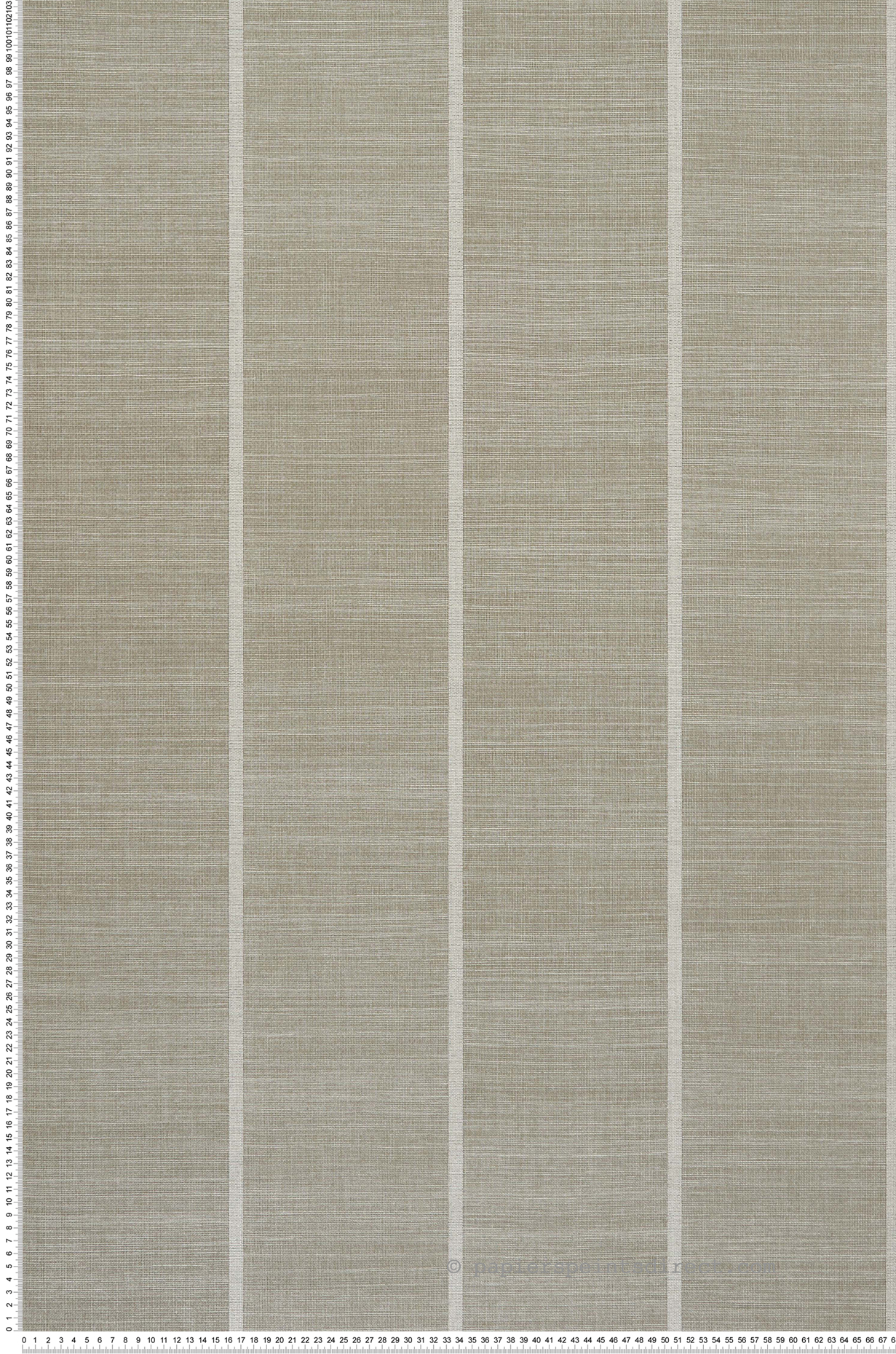 Papier peint Tissage Rayure grège - Kanoko d'Osborne & Little | Réf. OBS-W7558-02