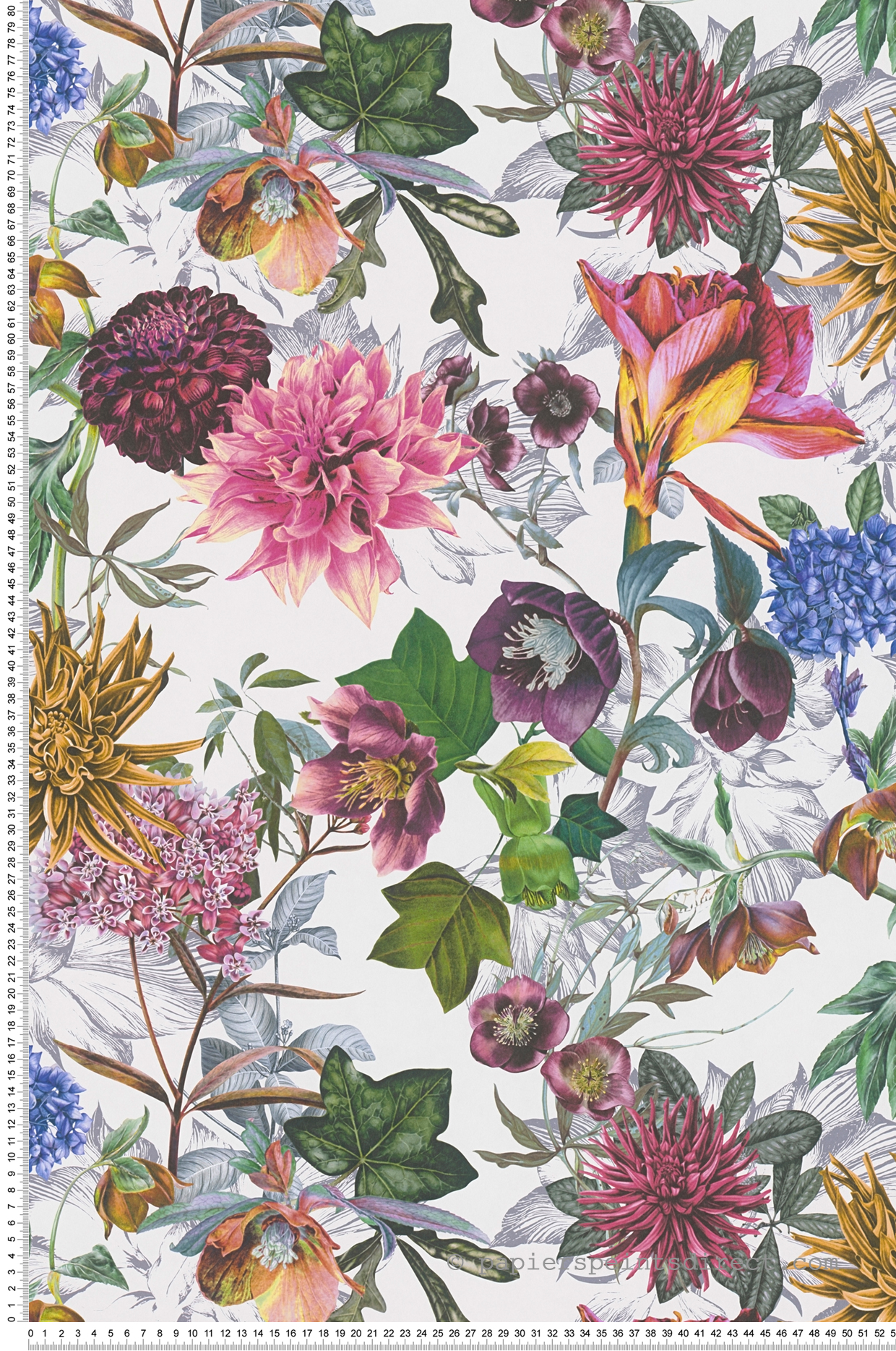 Papier peint Jardin Floral blanc et rose - Dream Flowery de Architects Paper | Réf. 38175-4